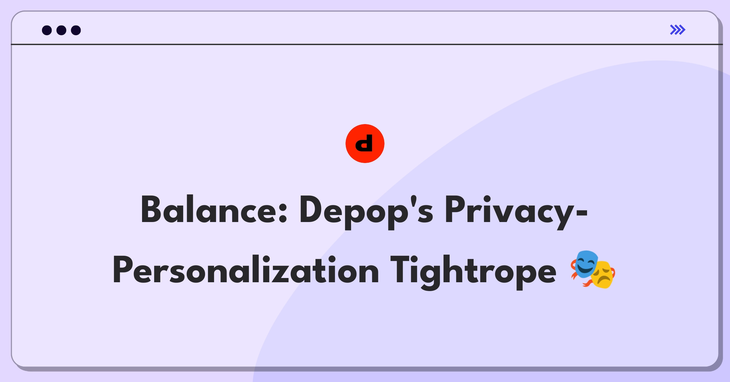 Product Management Trade-off Question: Balancing user privacy and personalized recommendations for Depop's marketplace