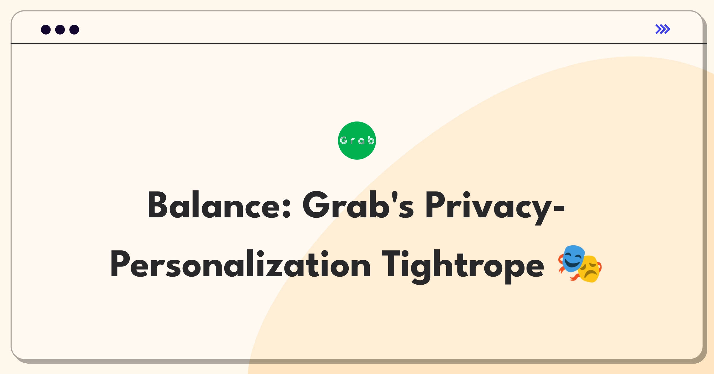 Product Management Trade-off Question: Balancing user privacy and data collection for personalized recommendations in a super app