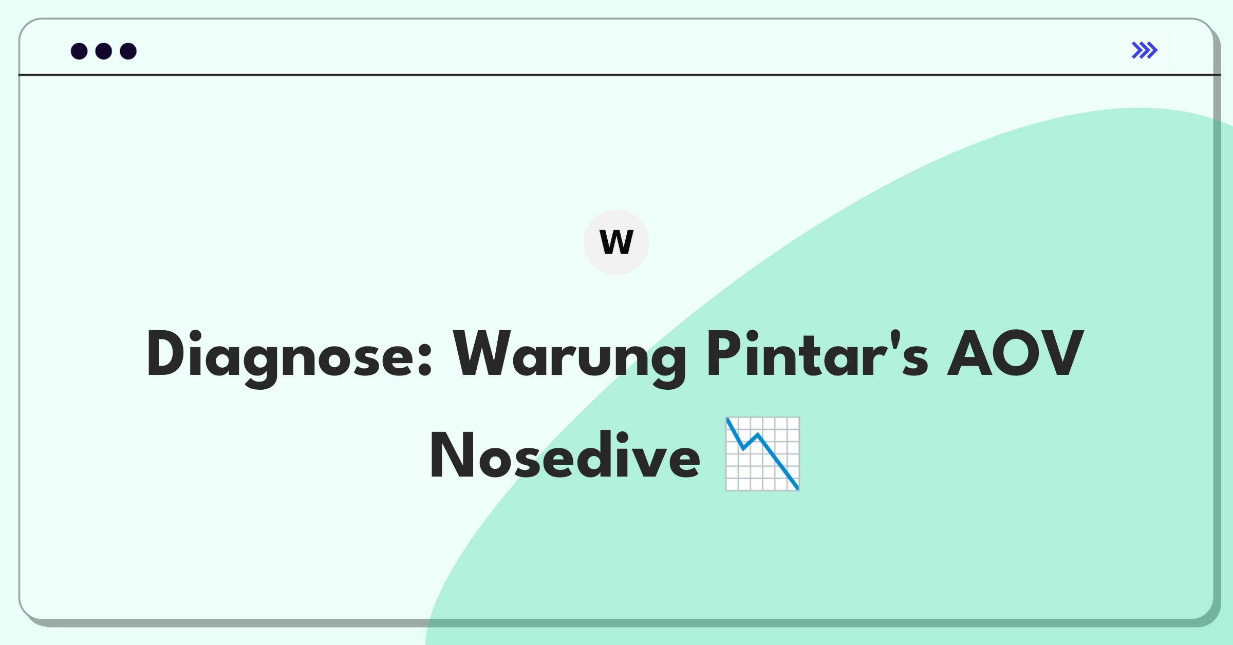 Product Management Root Cause Analysis Question: Investigating declining average order value in an e-commerce marketplace