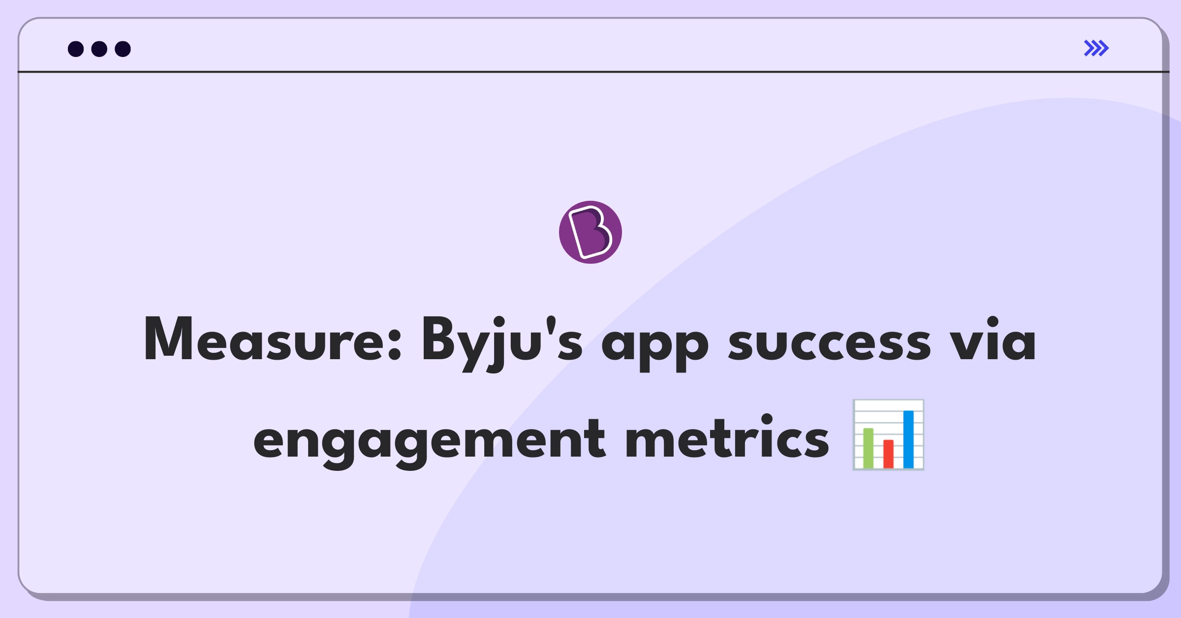 Product Management Analytics Question: Measuring success of Byju's educational app through key performance indicators