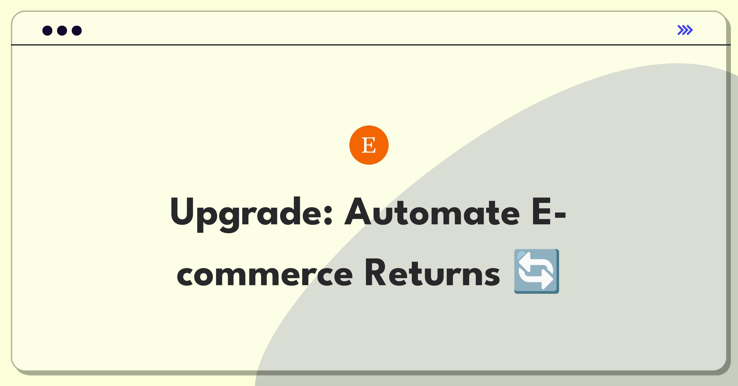 Product Management Technical Strategy Question: Automating e-commerce return process for improved efficiency