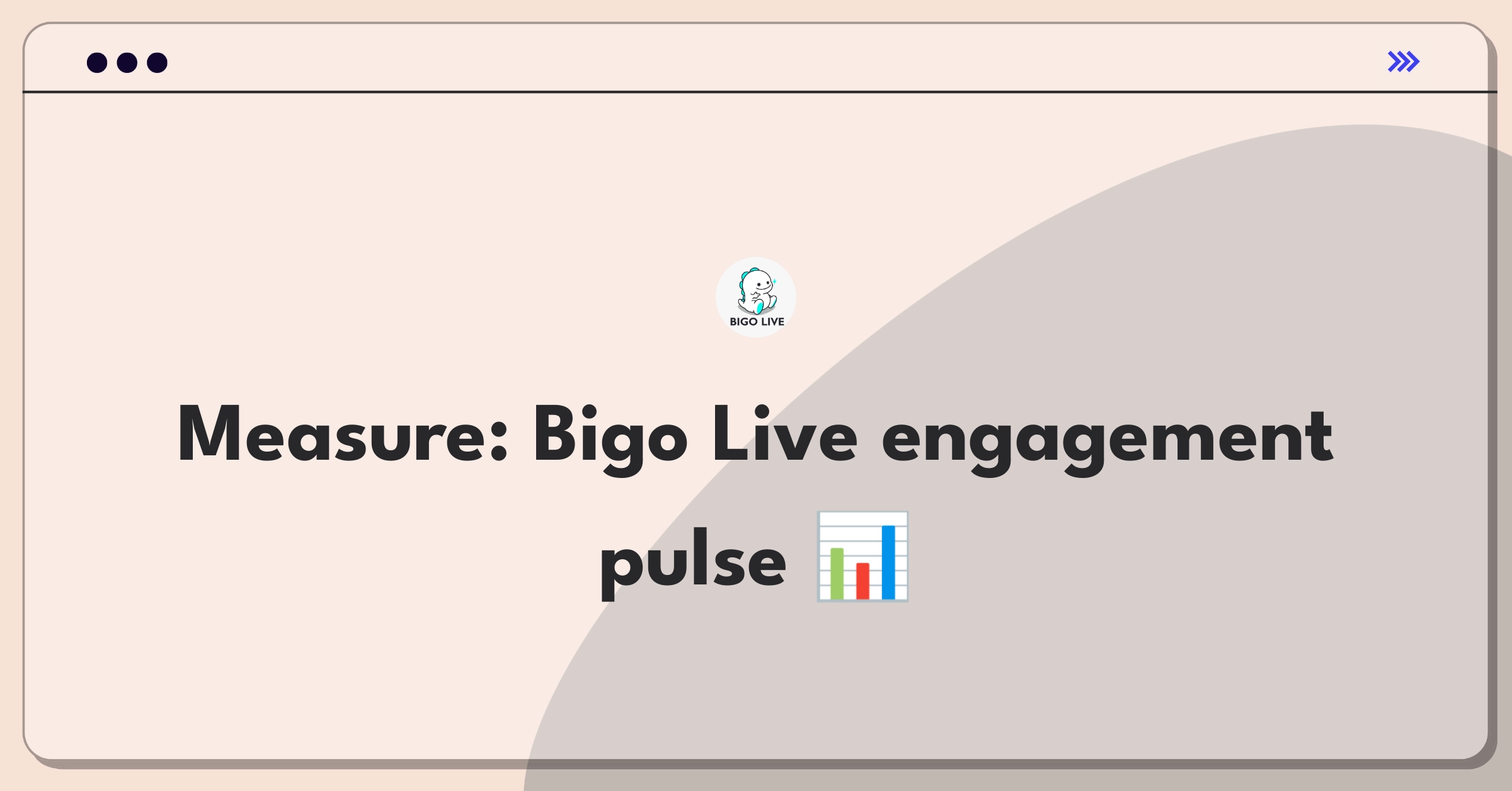 Product Management Metrics Question: Defining success for Bigo Live's user engagement tools through key performance indicators