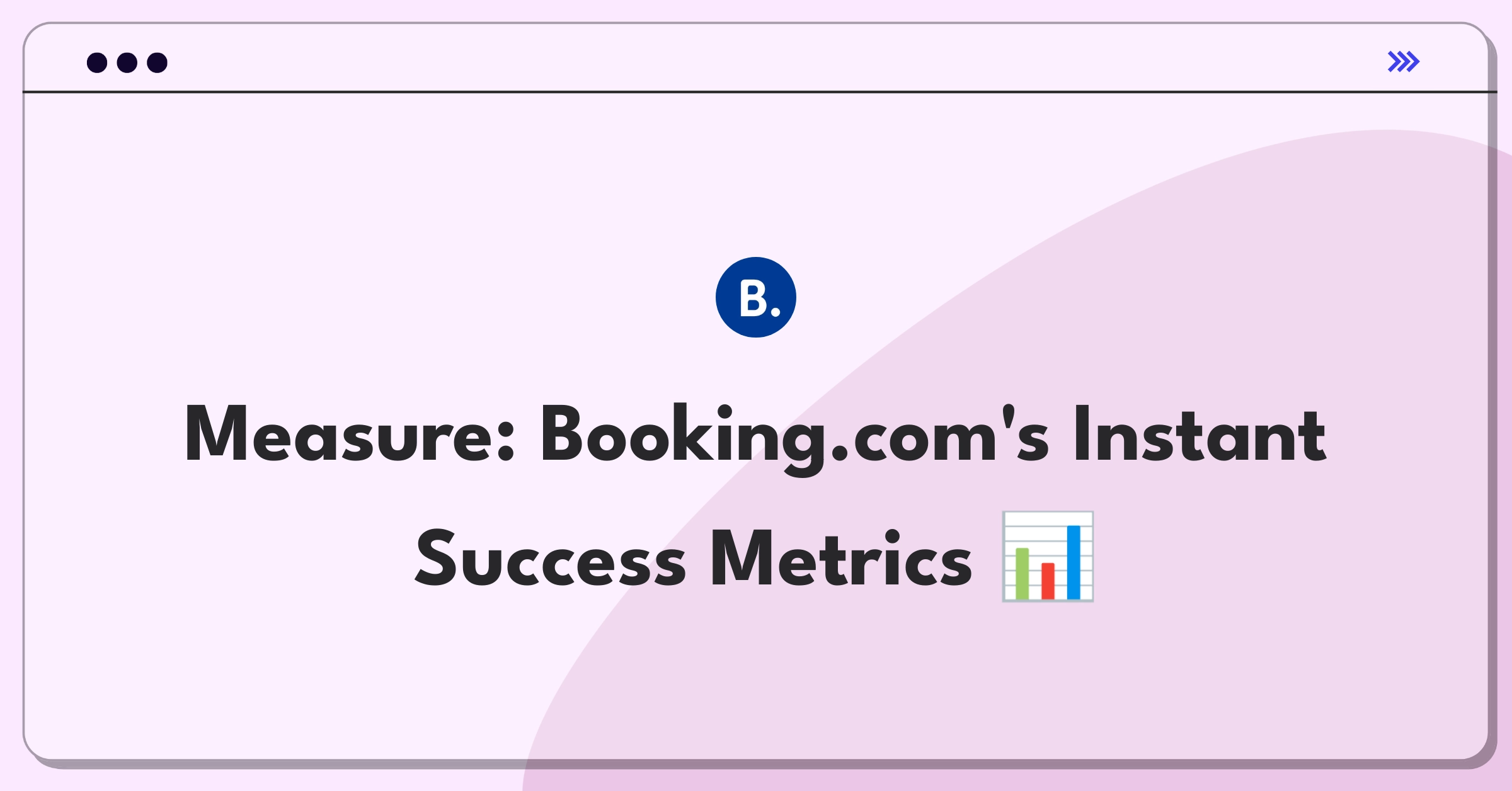 Product Management Metrics Question: Defining success for Booking.com's instant confirmation feature