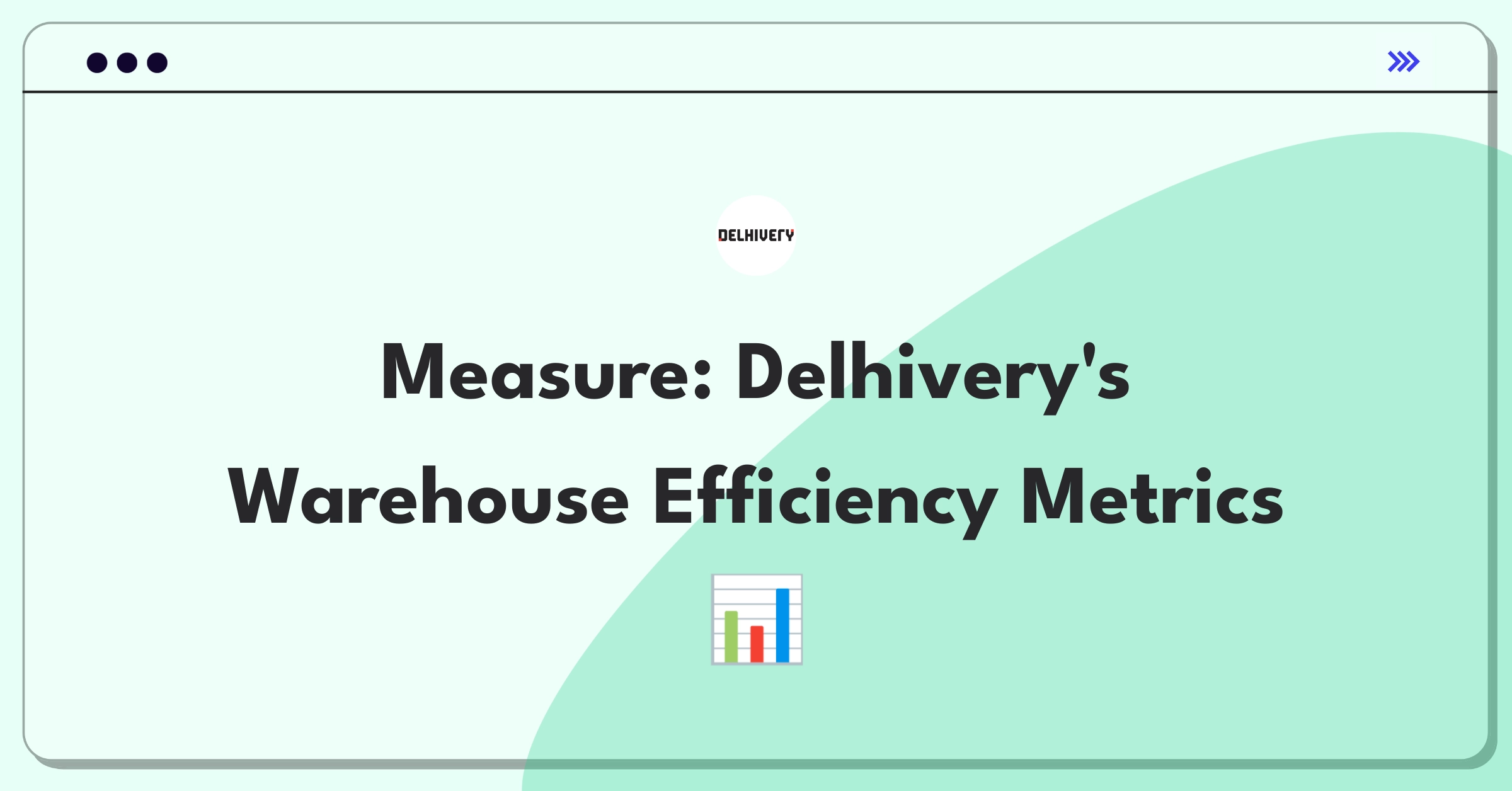 Product Management Analytics Question: Evaluating warehouse management solution metrics for Delhivery