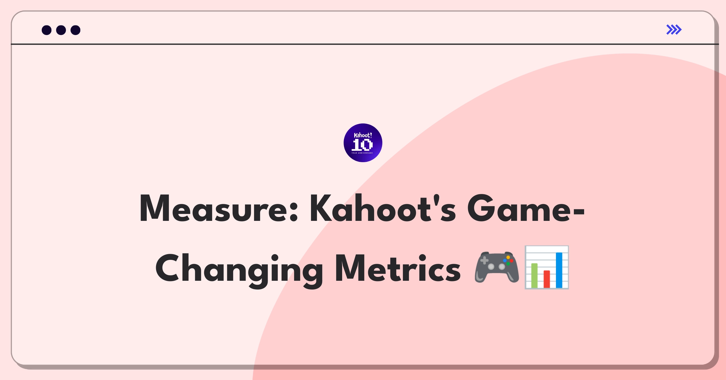 Product Management Success Metrics Question: Evaluating Kahoot's live game hosting feature using key performance indicators