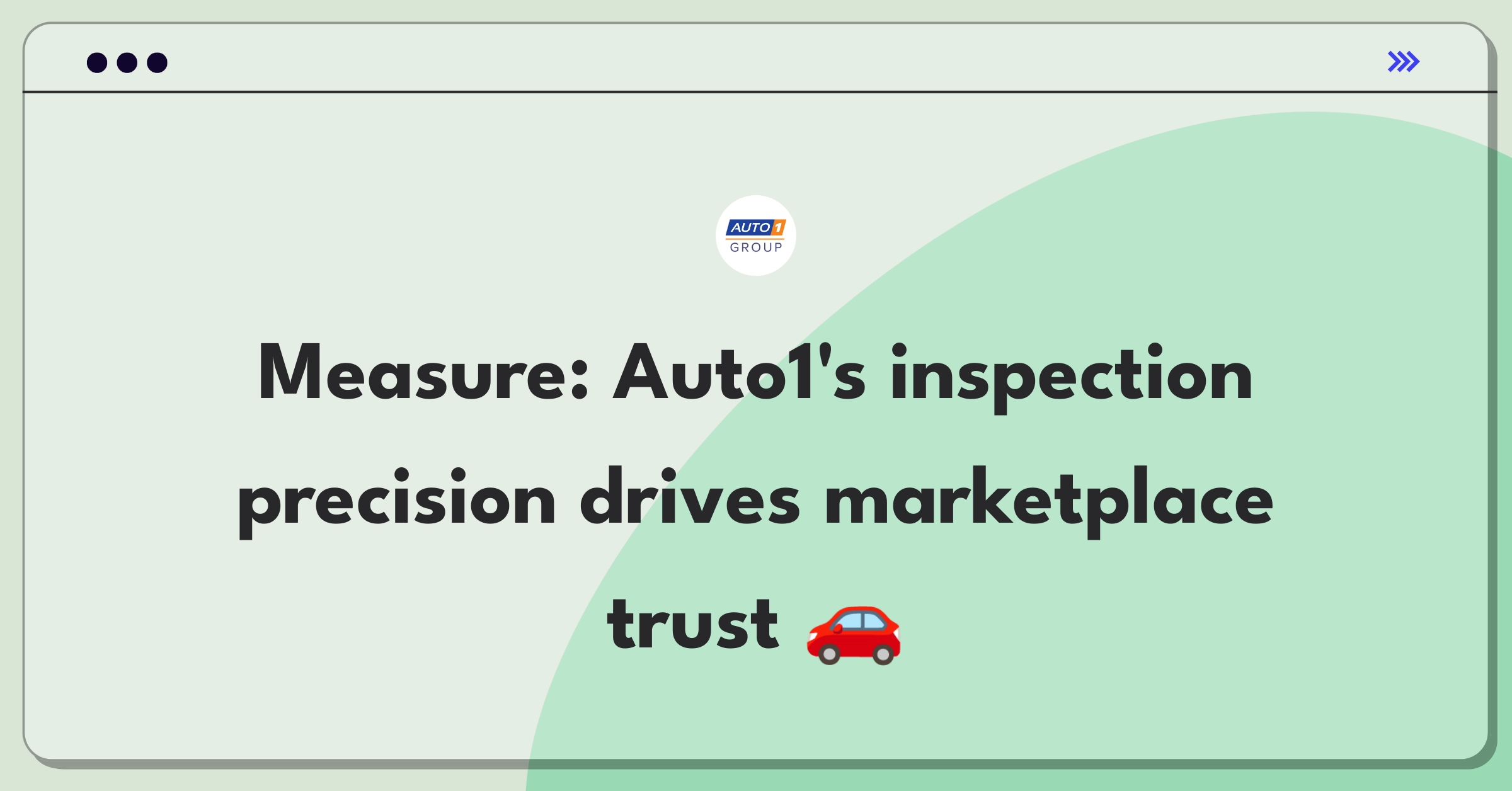 Product Management Metrics Question: Measuring success of Auto1 Group's vehicle inspection process