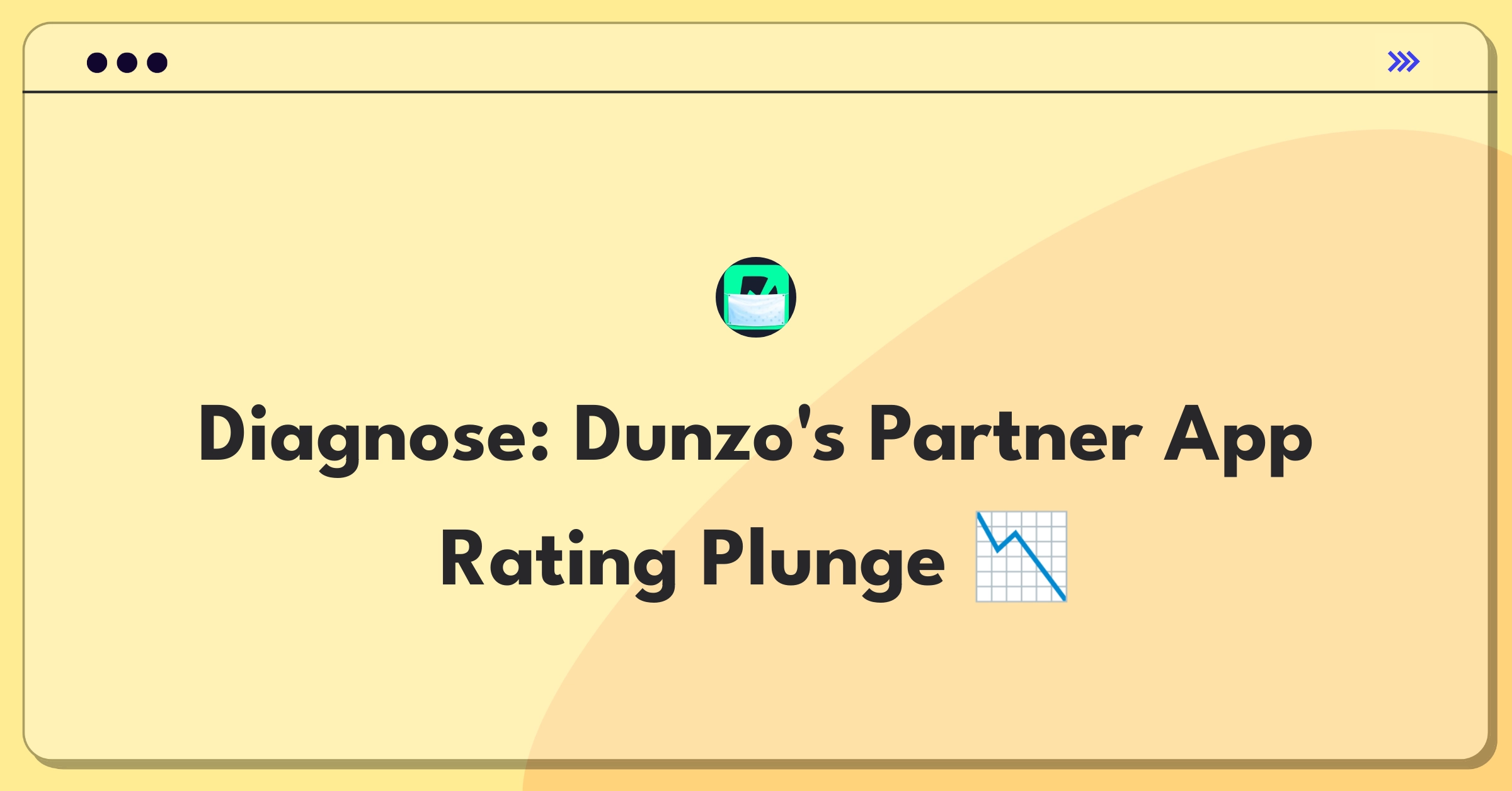 Product Management Root Cause Analysis Question: Investigating sudden drop in Dunzo partner app ratings