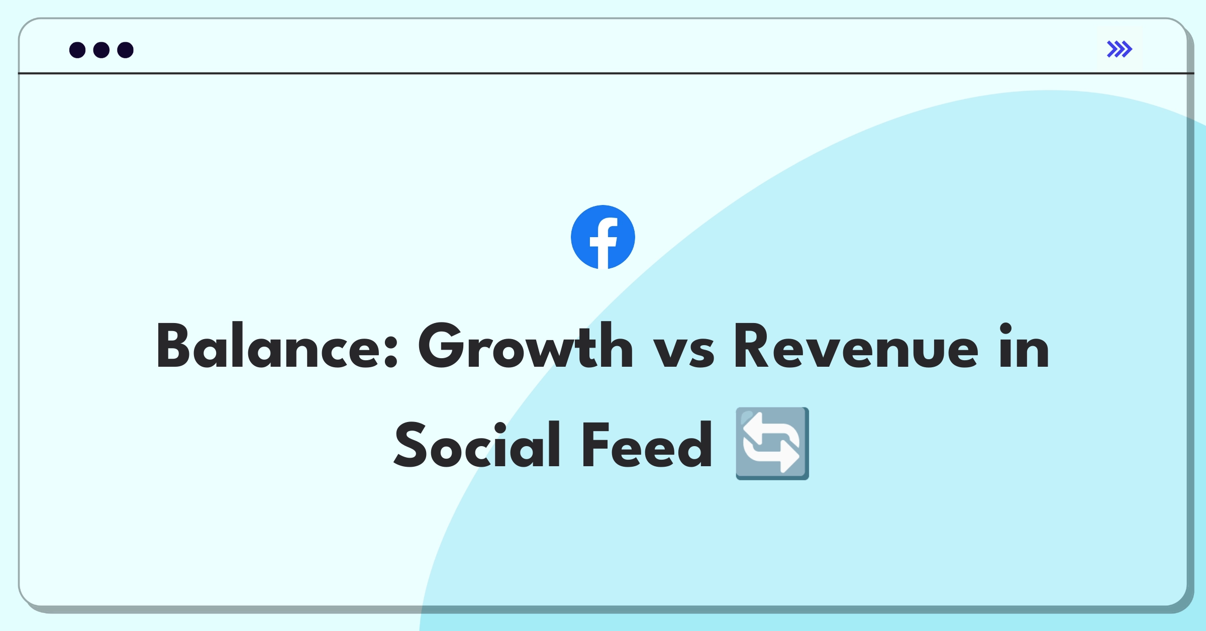 Product Management Strategy Question: Balancing user growth and ad revenue in social network newsfeed