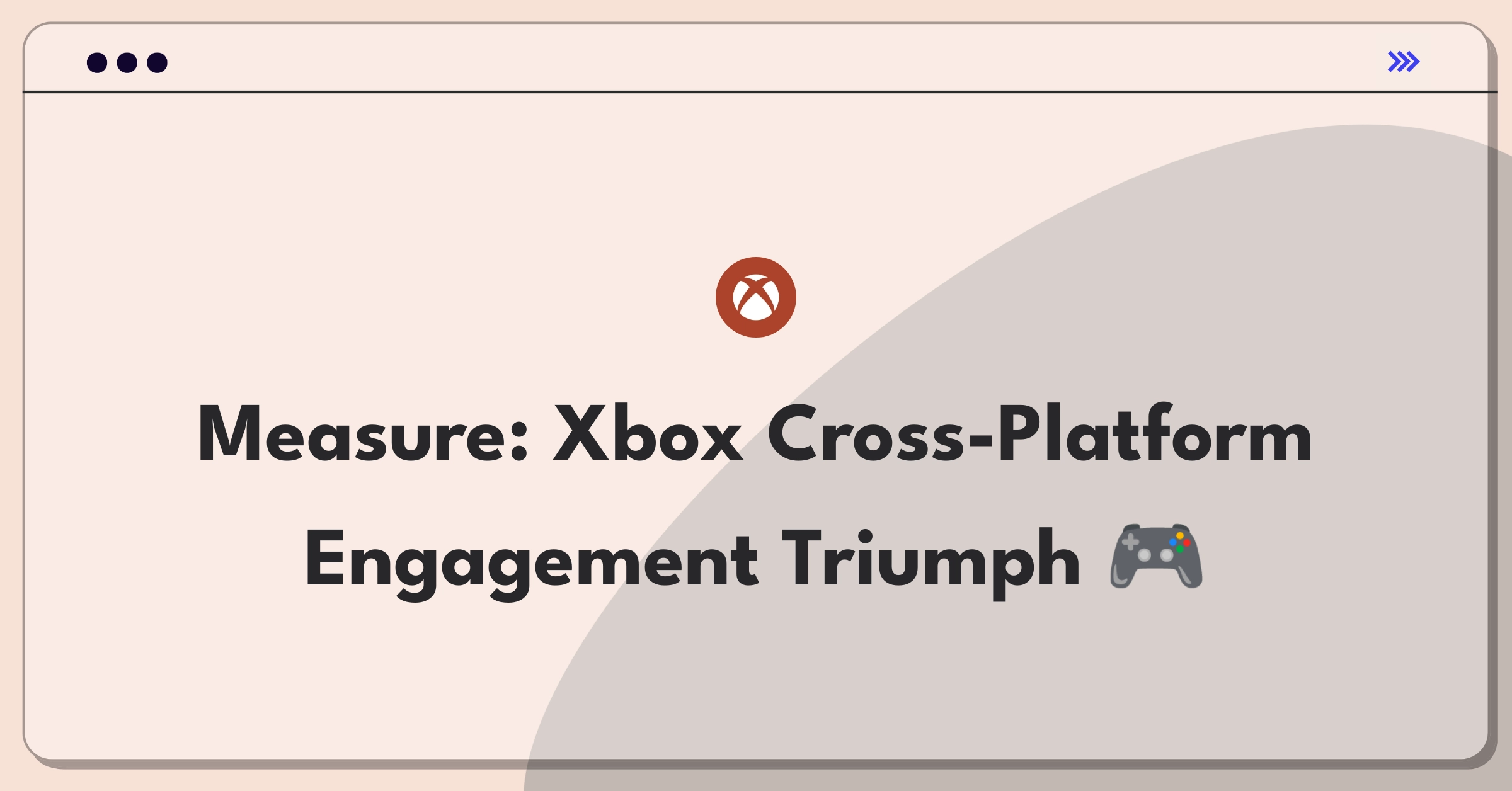 Product Management Analytics Question: Xbox cross-platform play success metrics dashboard