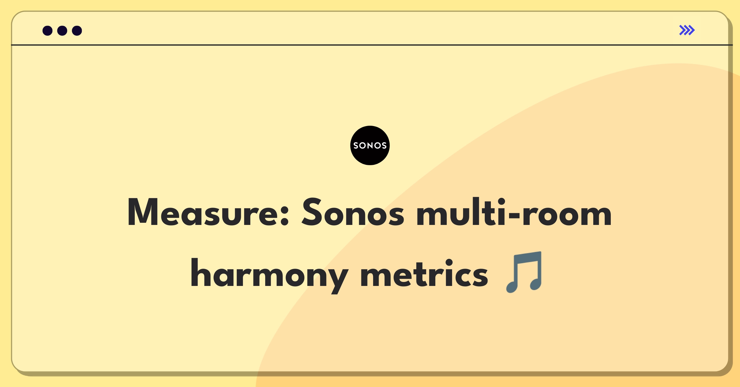 Product Management Metrics Question: Measuring success of Sonos multi-room audio feature with key performance indicators