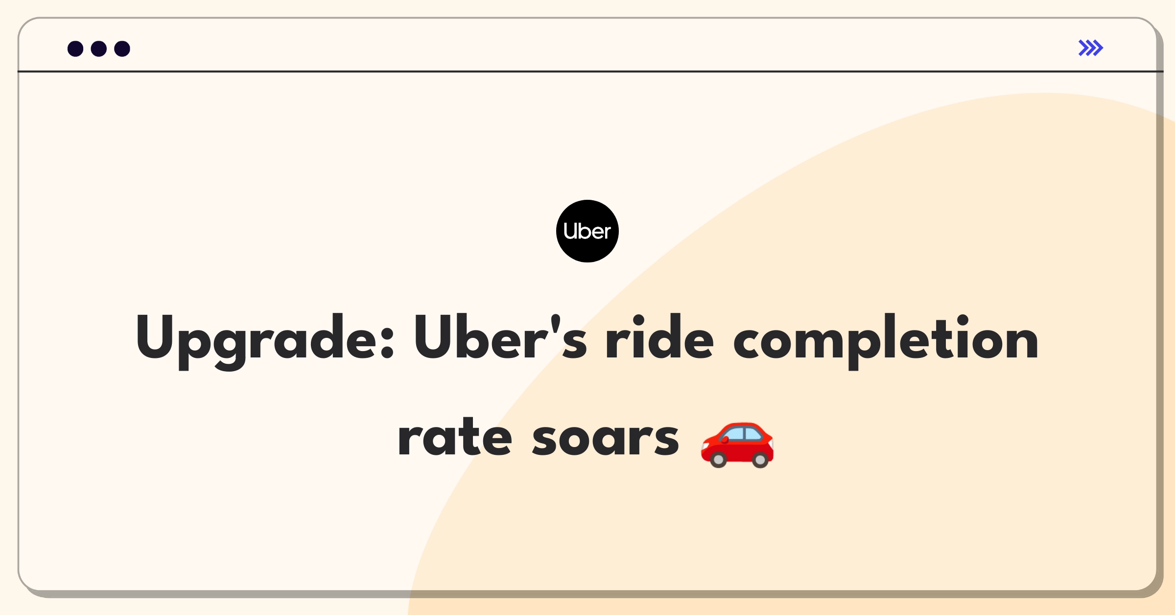 Product Management Improvement Question: Reducing cancellations for Uber's ride-sharing service