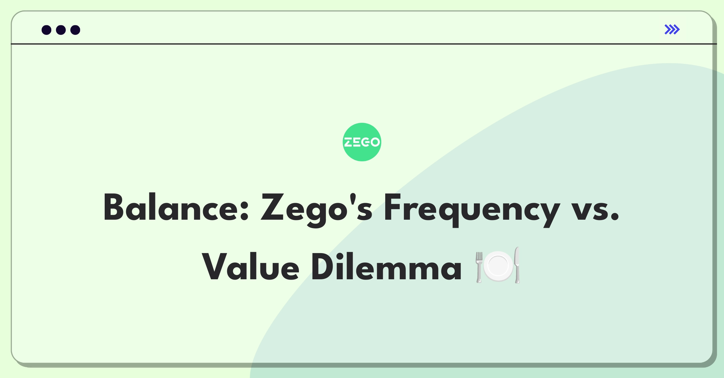 Product Management Trade-off Question: Zego food delivery platform revenue growth strategy analysis