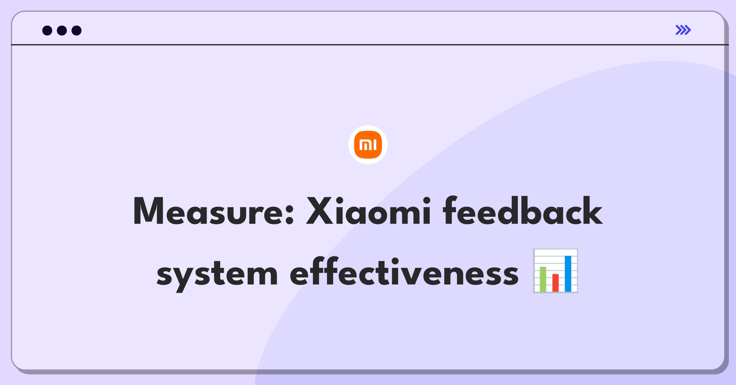 Product Management Analytics Question: Evaluating customer feedback metrics for Xiaomi's system