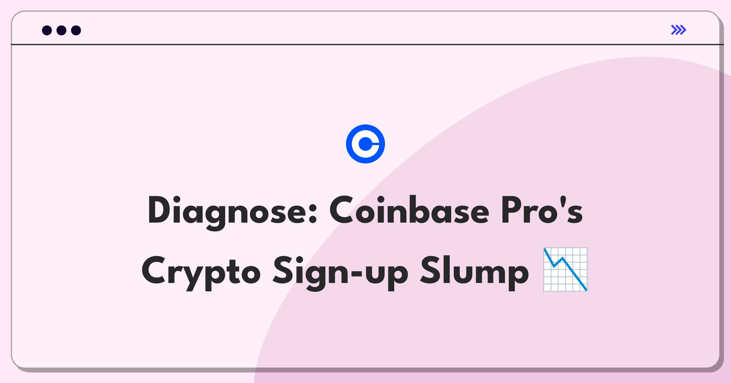 Product Management Root Cause Analysis Question: Investigating sudden drop in Coinbase Pro new user sign-ups