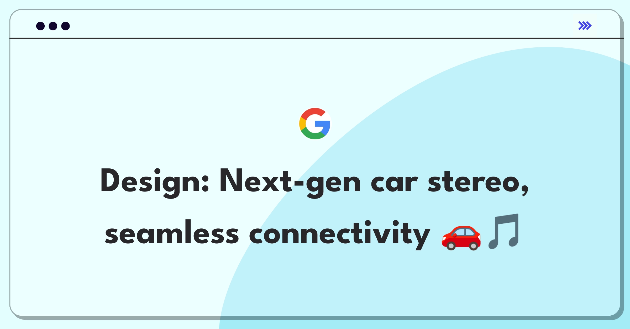 Product Management Design Question: Innovative car stereo with integrated connectivity and user-friendly interface