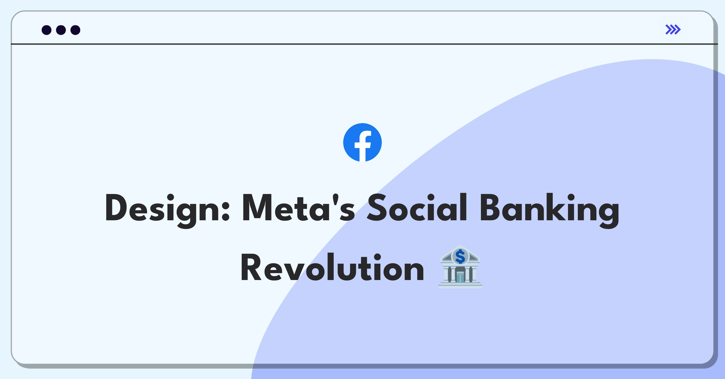 Product Management Design Question: Conceptualizing a banking product integrated within Meta's social media ecosystem