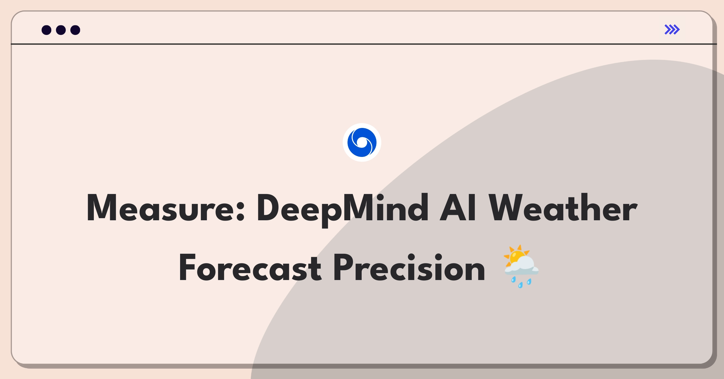 Product Management Analytics Question: Evaluating metrics for AI-powered weather forecasting model