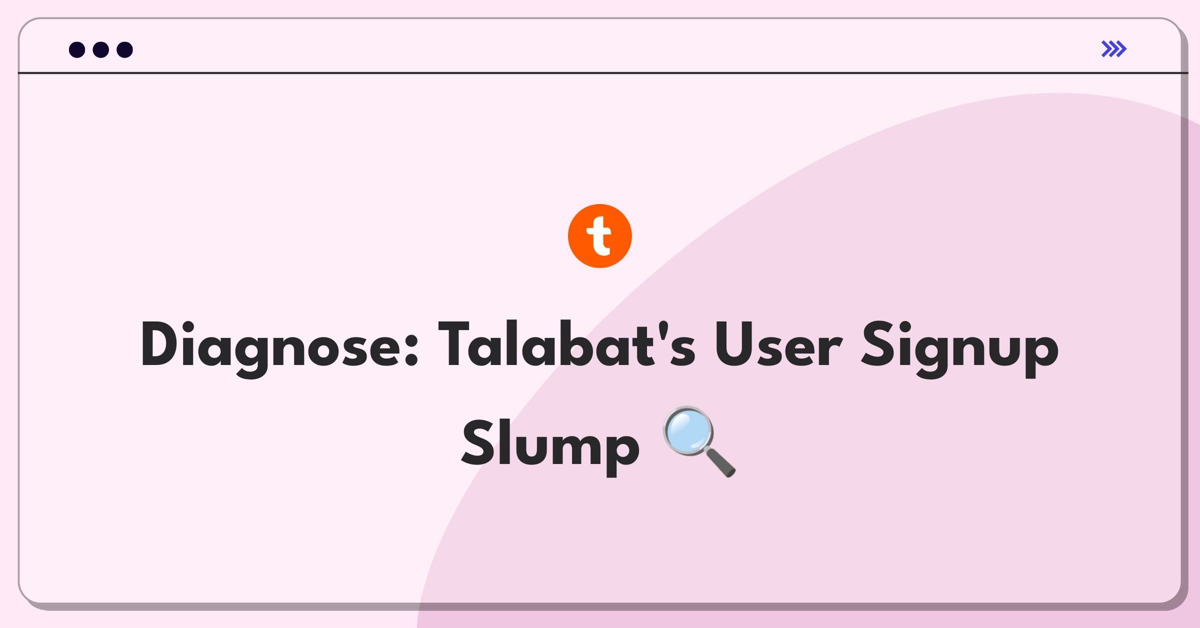 Product Management Root Cause Analysis Question: Investigating sudden decrease in new user signups for food delivery app