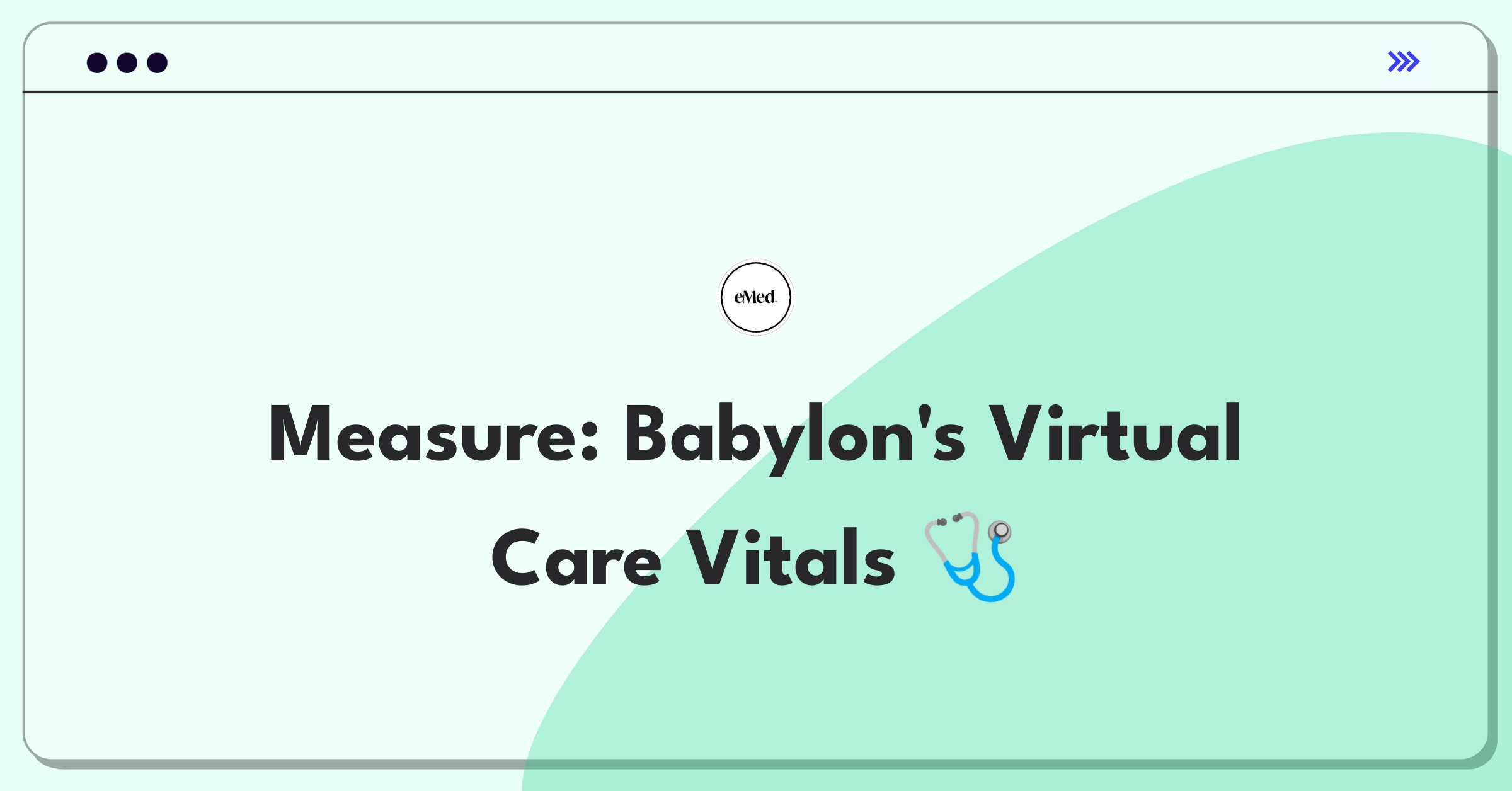 Product Management Metrics Question: Defining success for Babylon Health's virtual consultations feature