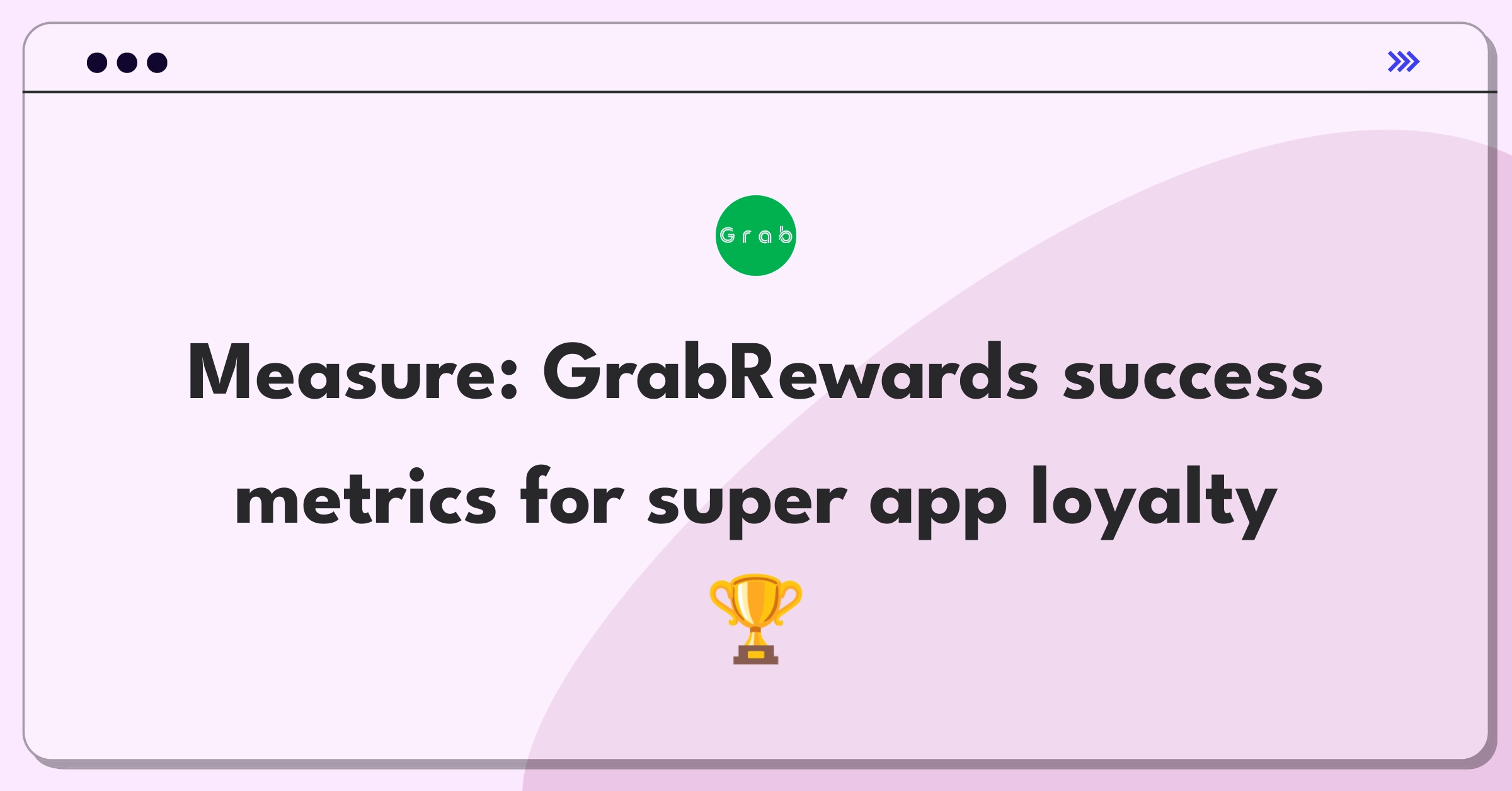 Product Management Metrics Question: Defining success for Grab's loyalty program through key performance indicators