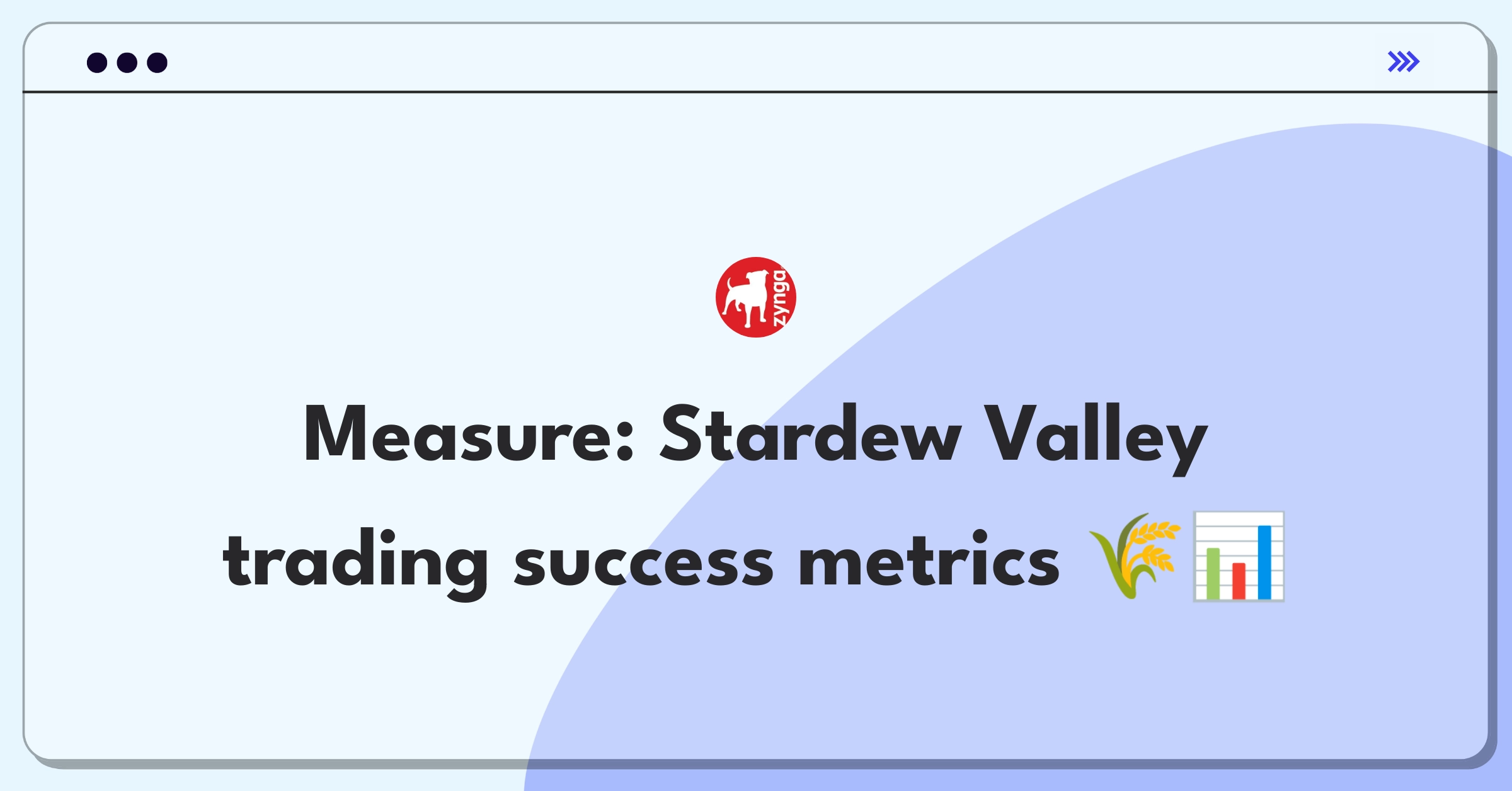 Product Management Success Metrics Question: Evaluating multiplayer trading feature in Stardew Valley farm simulation game