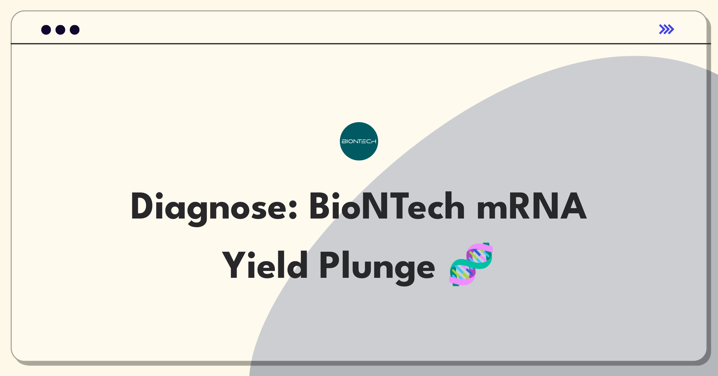 Product Management Root Cause Analysis Question: Investigating BioNTech's COVID-19 vaccine mRNA production yield decrease