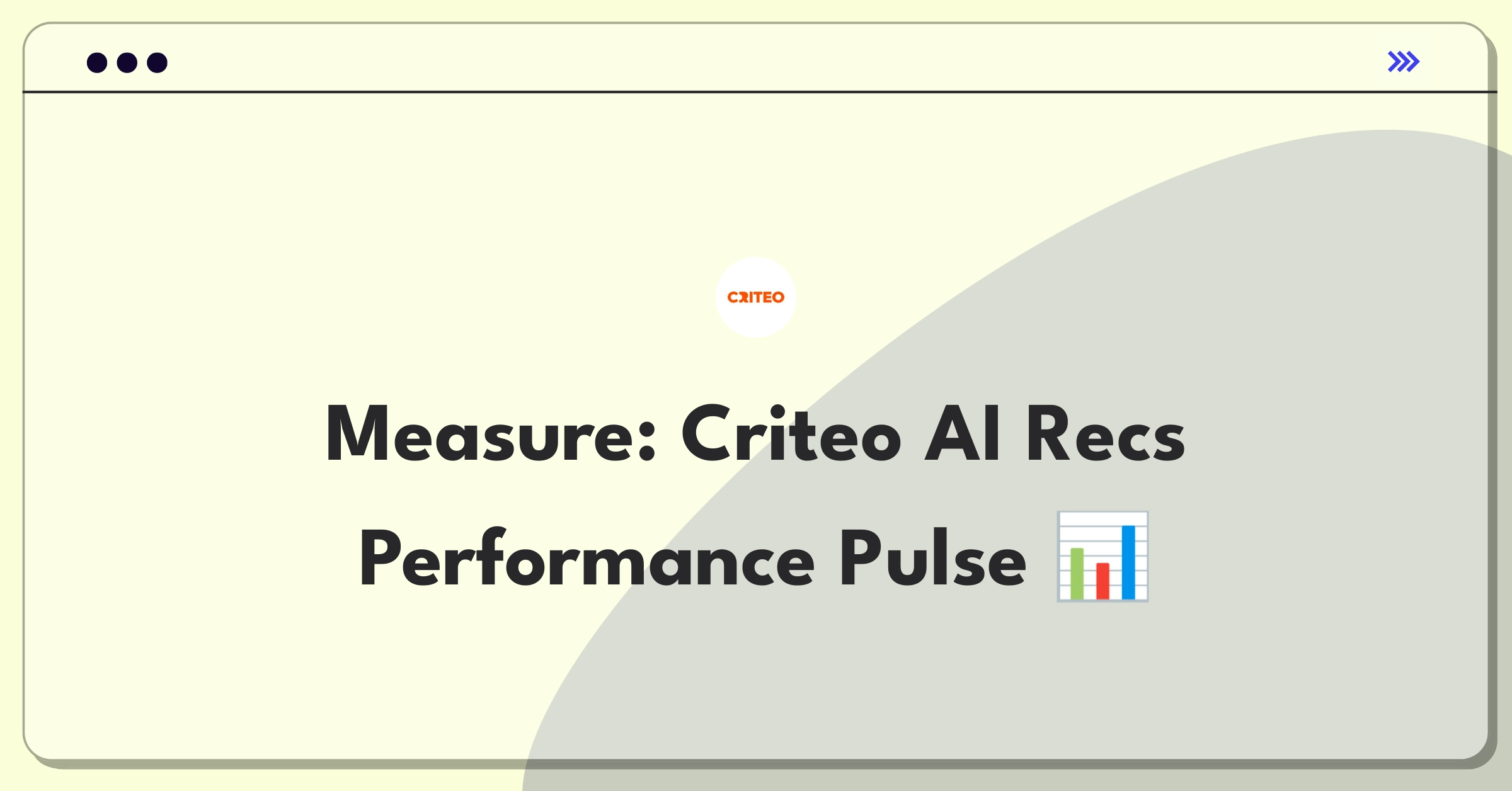 Product Management Analytics Question: Evaluating AI-driven product recommendation metrics for Criteo's advertising platform