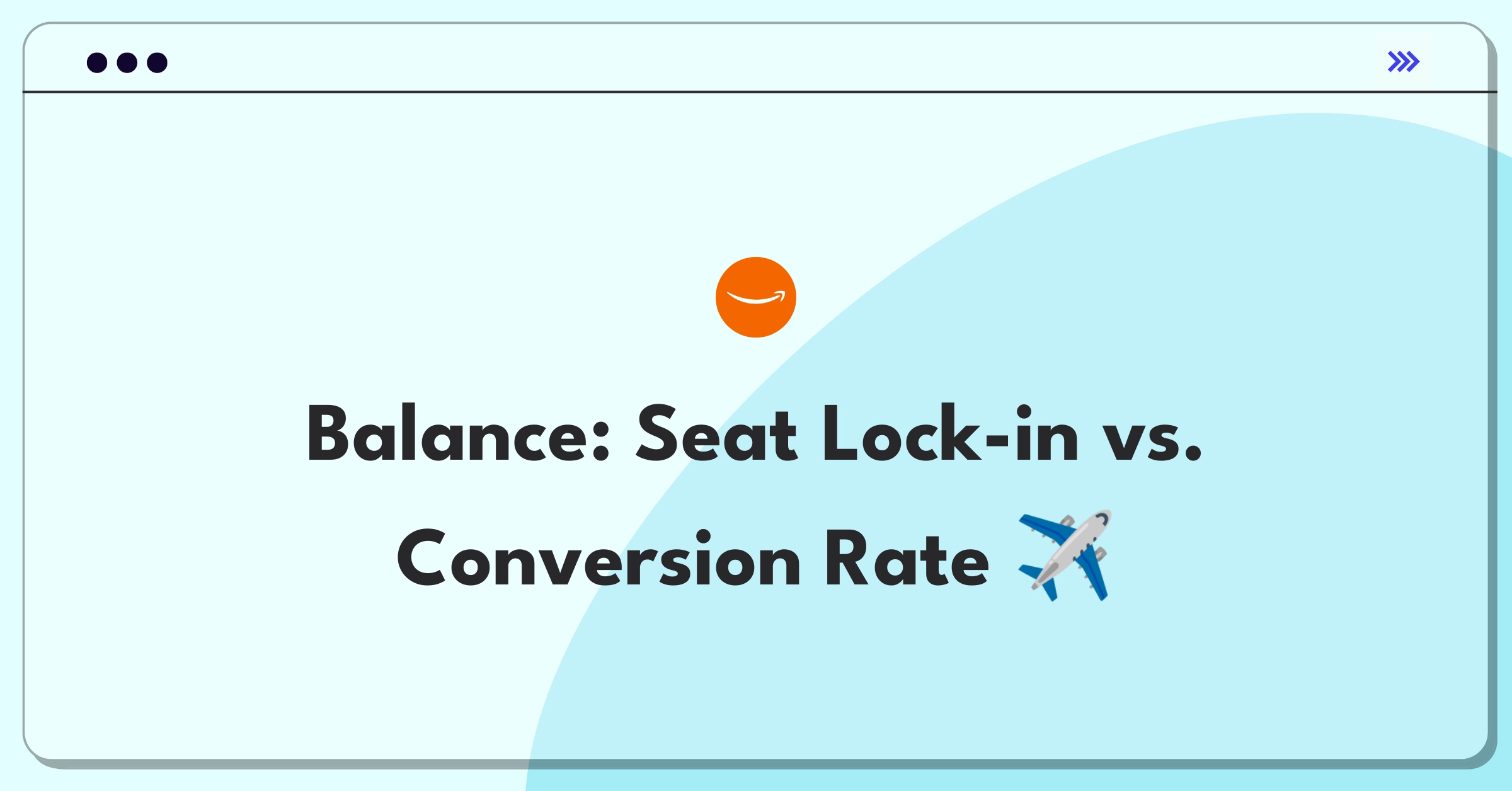 Product Management Trade-off Question: Airline app seat lock-in time optimization diagram