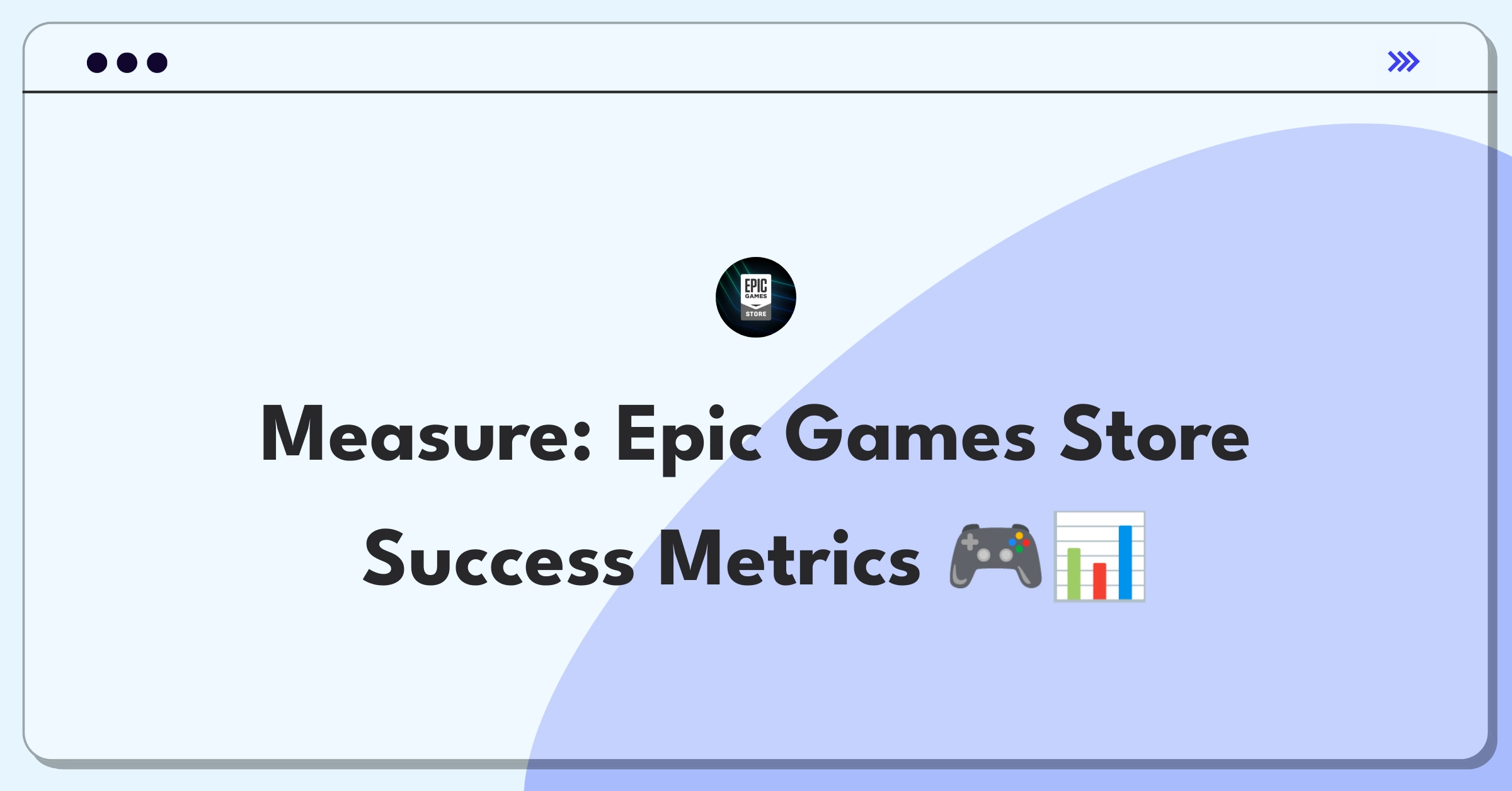 Product Management Analytics Question: Evaluating success metrics for Epic Games' digital distribution platform