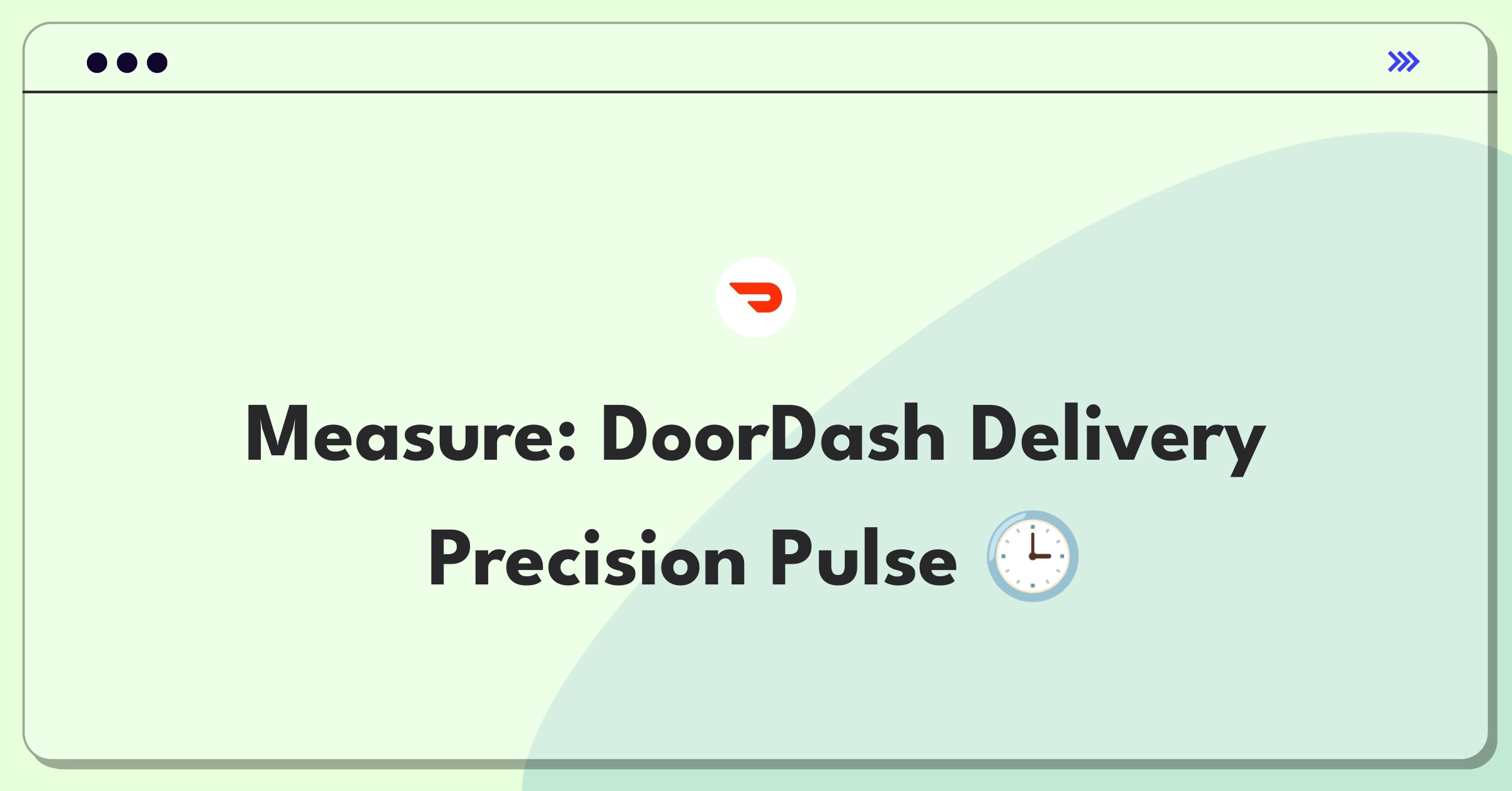 Product Management Metrics Question: Measuring success of food delivery time estimation feature