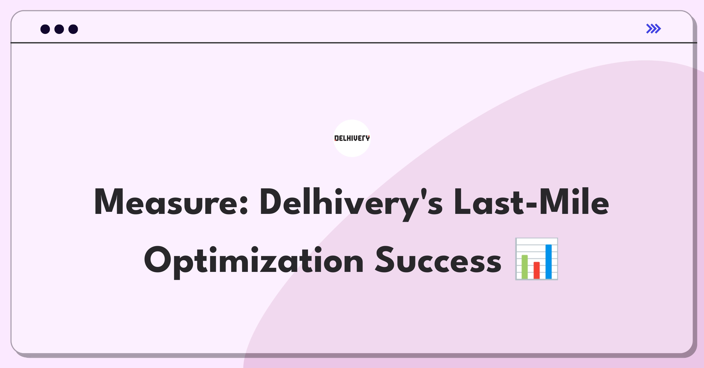 Product Management Metrics Question: Measuring success of Delhivery's last-mile delivery optimization feature