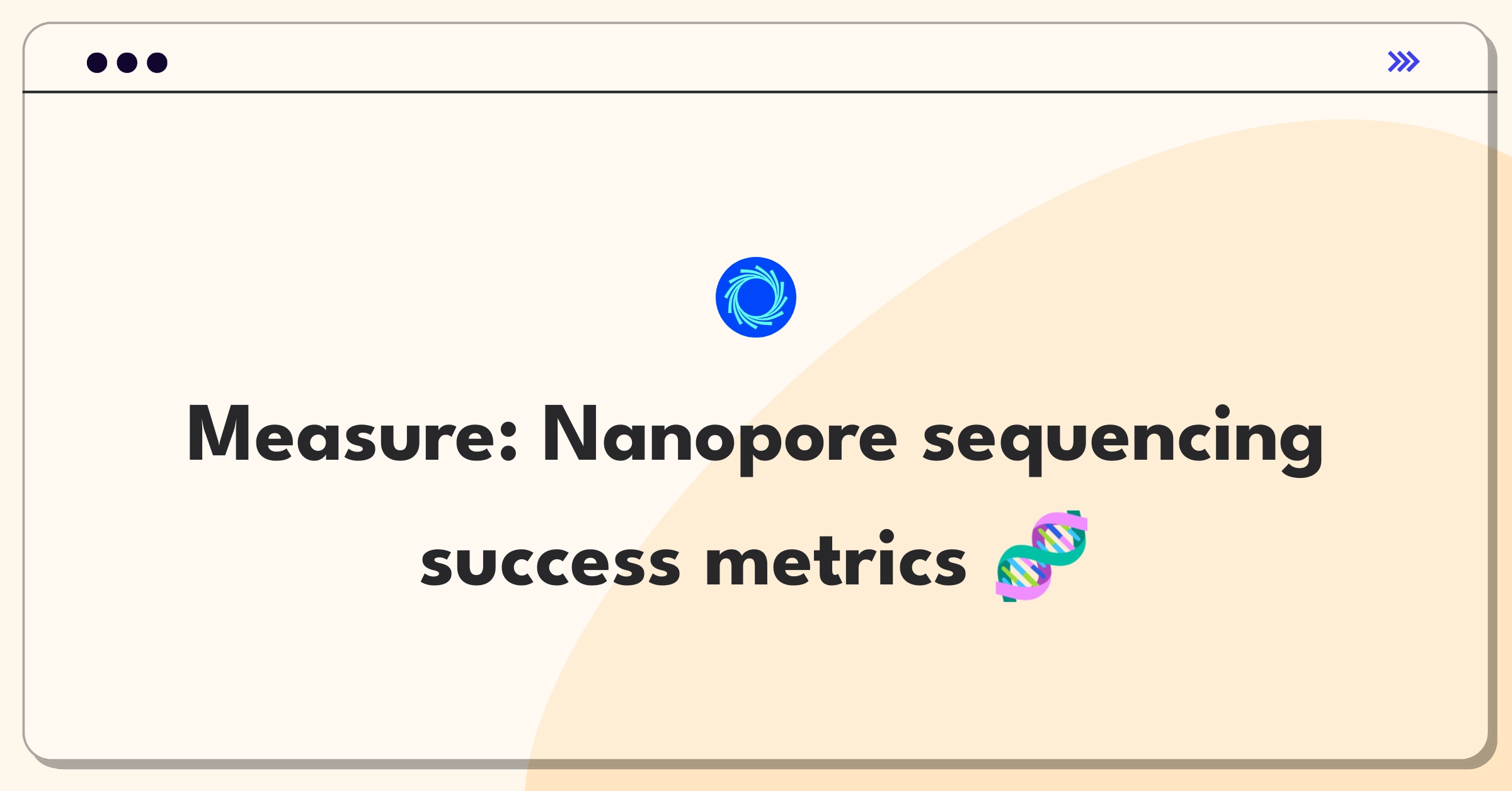 Product Management Success Metrics Question: Evaluating portable DNA sequencing device performance