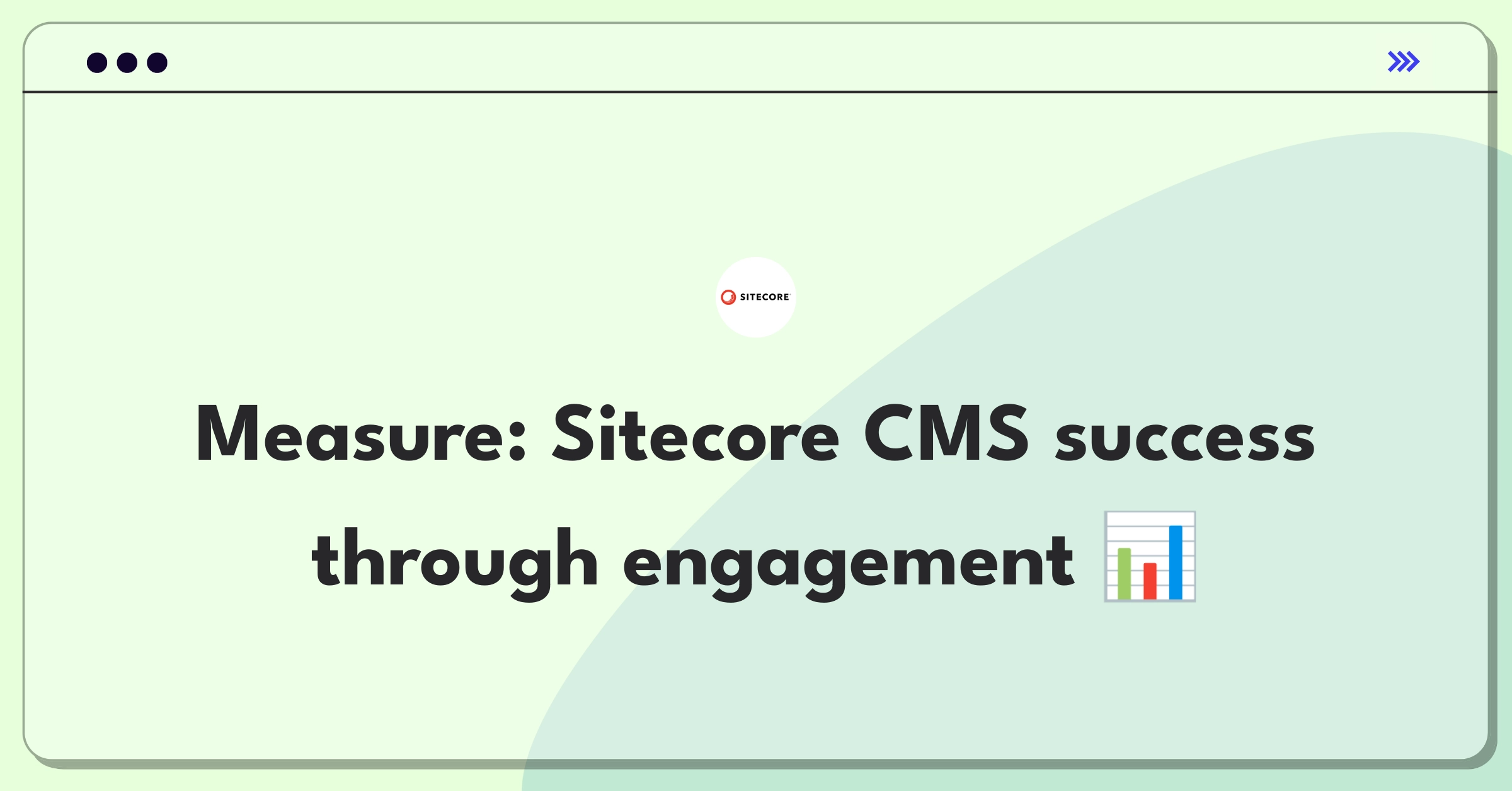 Product Management Analytics Question: Defining success metrics for Sitecore's content management system