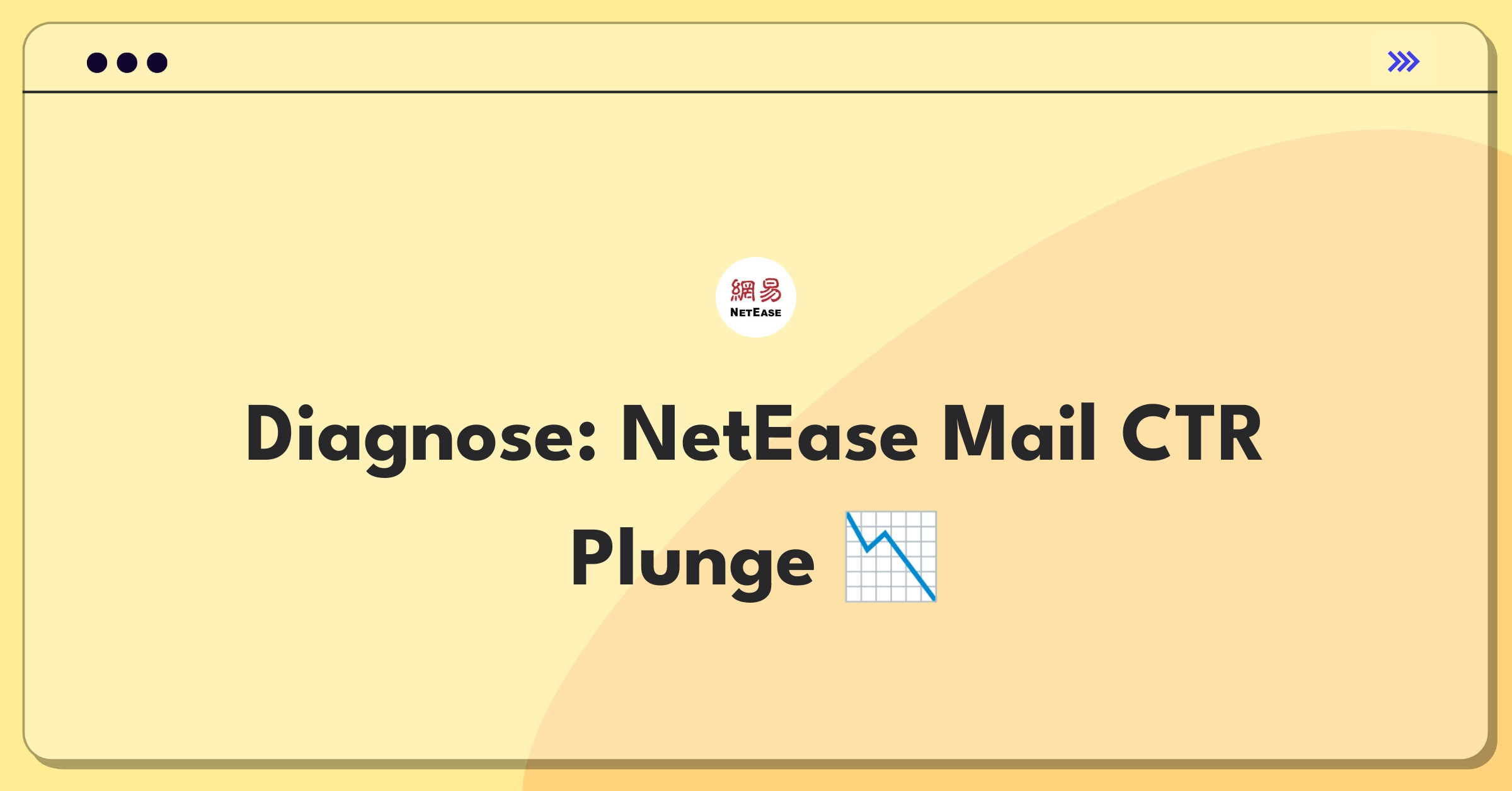 Product Management Root Cause Analysis Question: Investigating email notification click-through rate decline for NetEase Mail