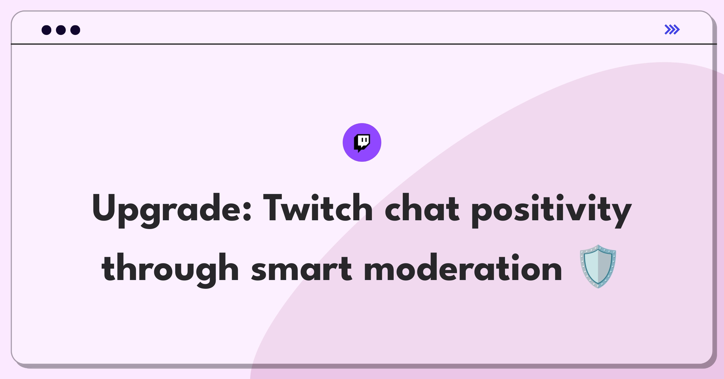 Product Management Improvement Question: Enhancing Twitch's chat moderation tools for a positive streaming environment