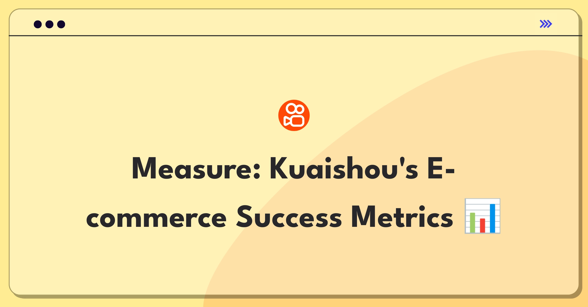 Product Management Success Metrics Question: Evaluating Kuaishou's e-commerce integration performance