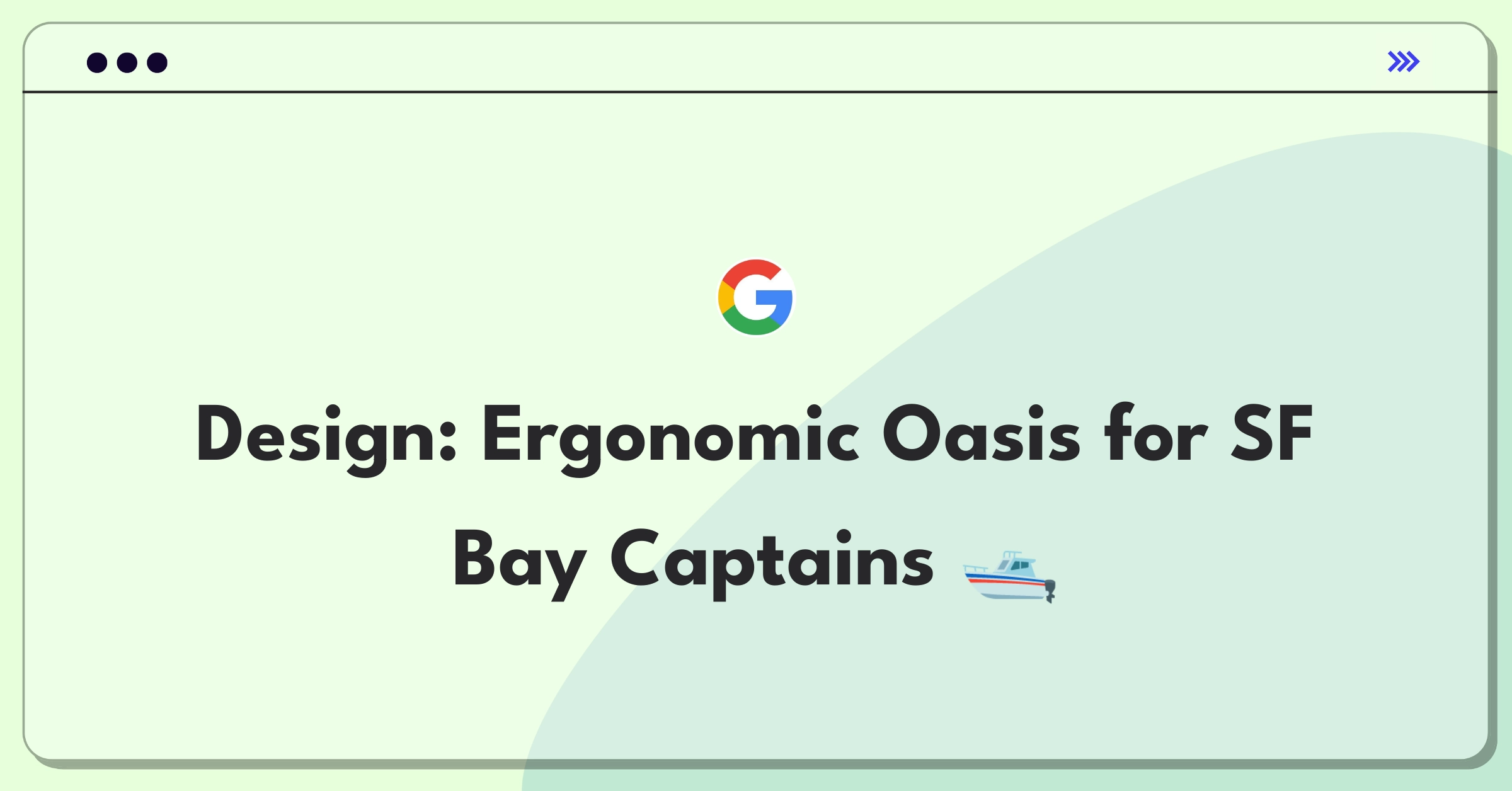 Product Management Design Question: Yacht captain's seat sketch with ergonomic features and integrated controls