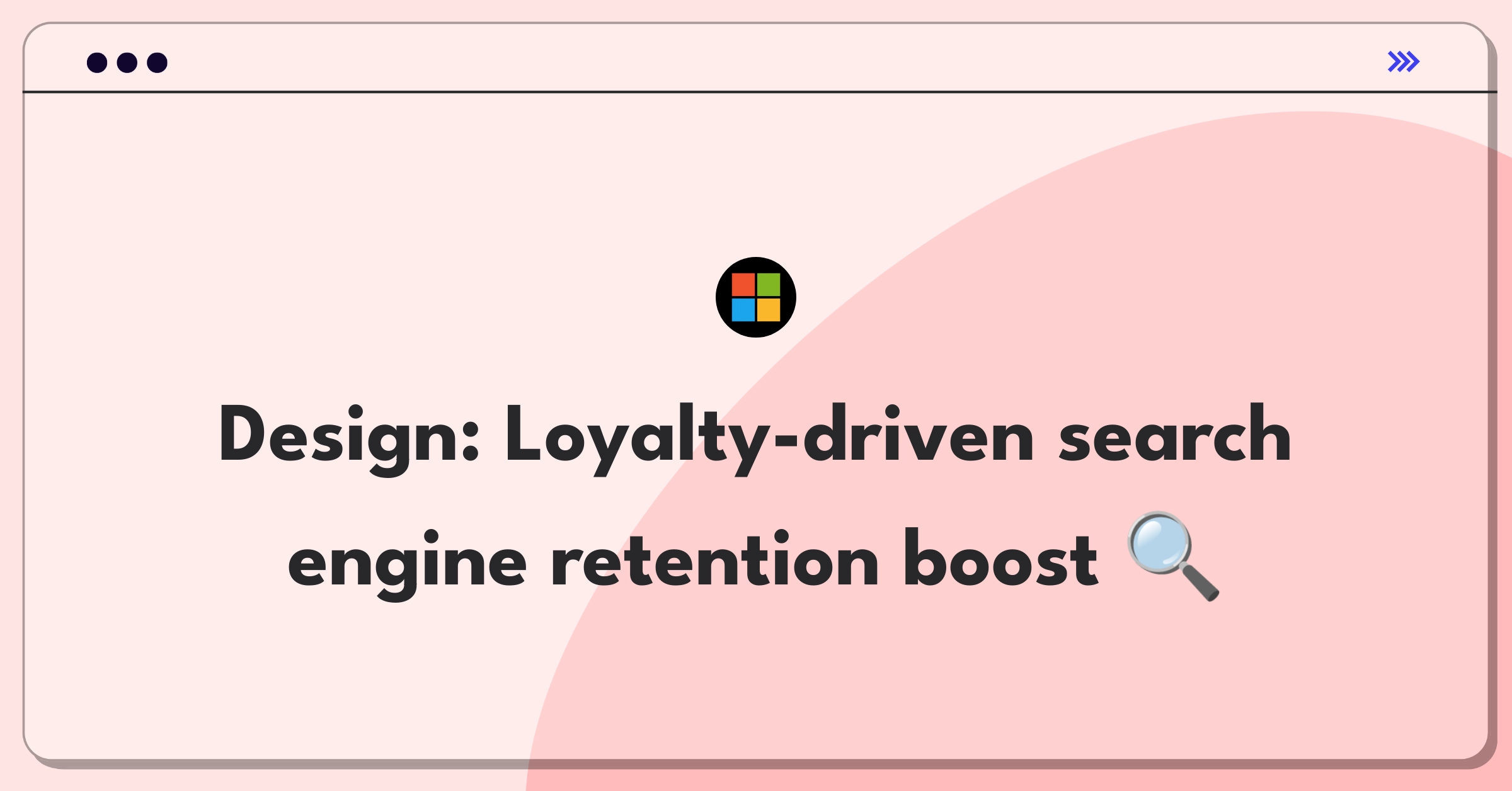 Product Management Design Question: Sketch of a search bar with loyalty points and user icons