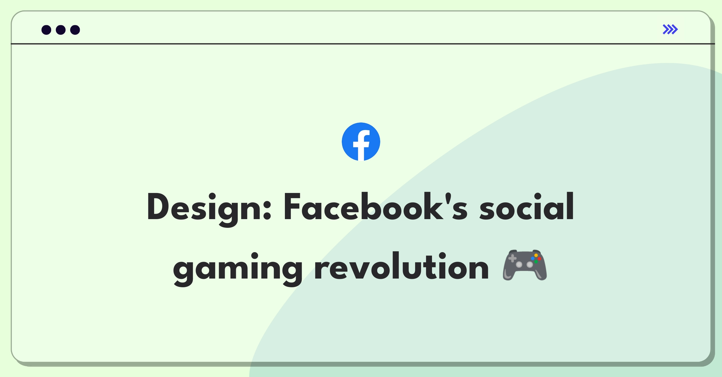 Product Management Design Question: Facebook gaming product enhancing social engagement