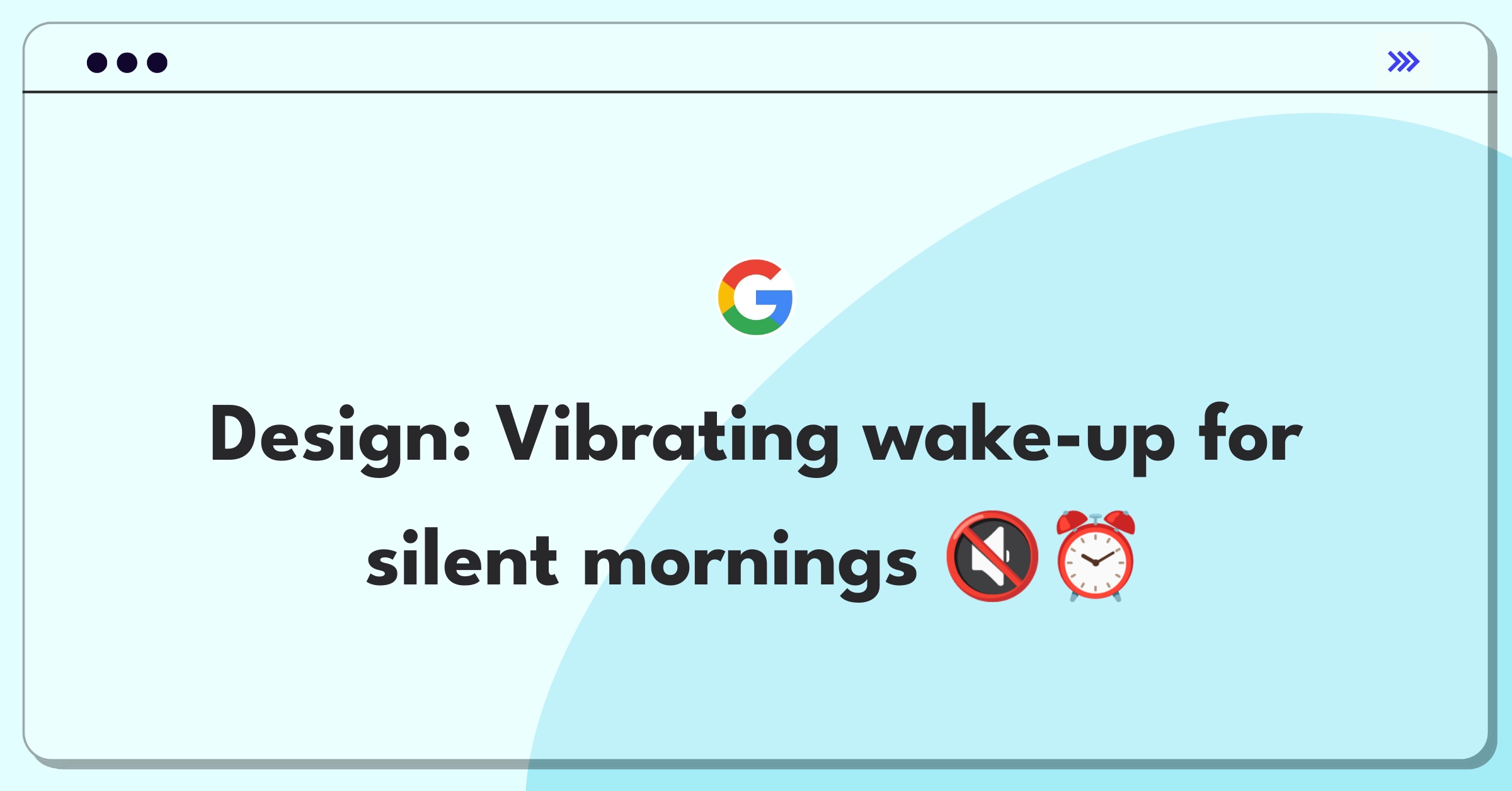 Product Management Design Question: Sketch of a vibrating alarm clock for deaf users with smart home integration