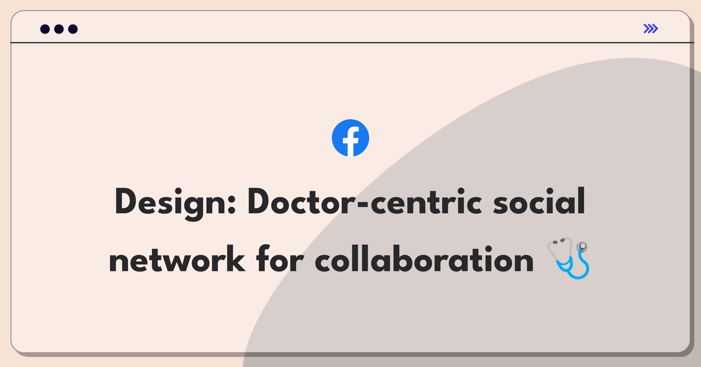 Product Management Design Question: Create a professional networking platform tailored for doctors' unique needs and challenges