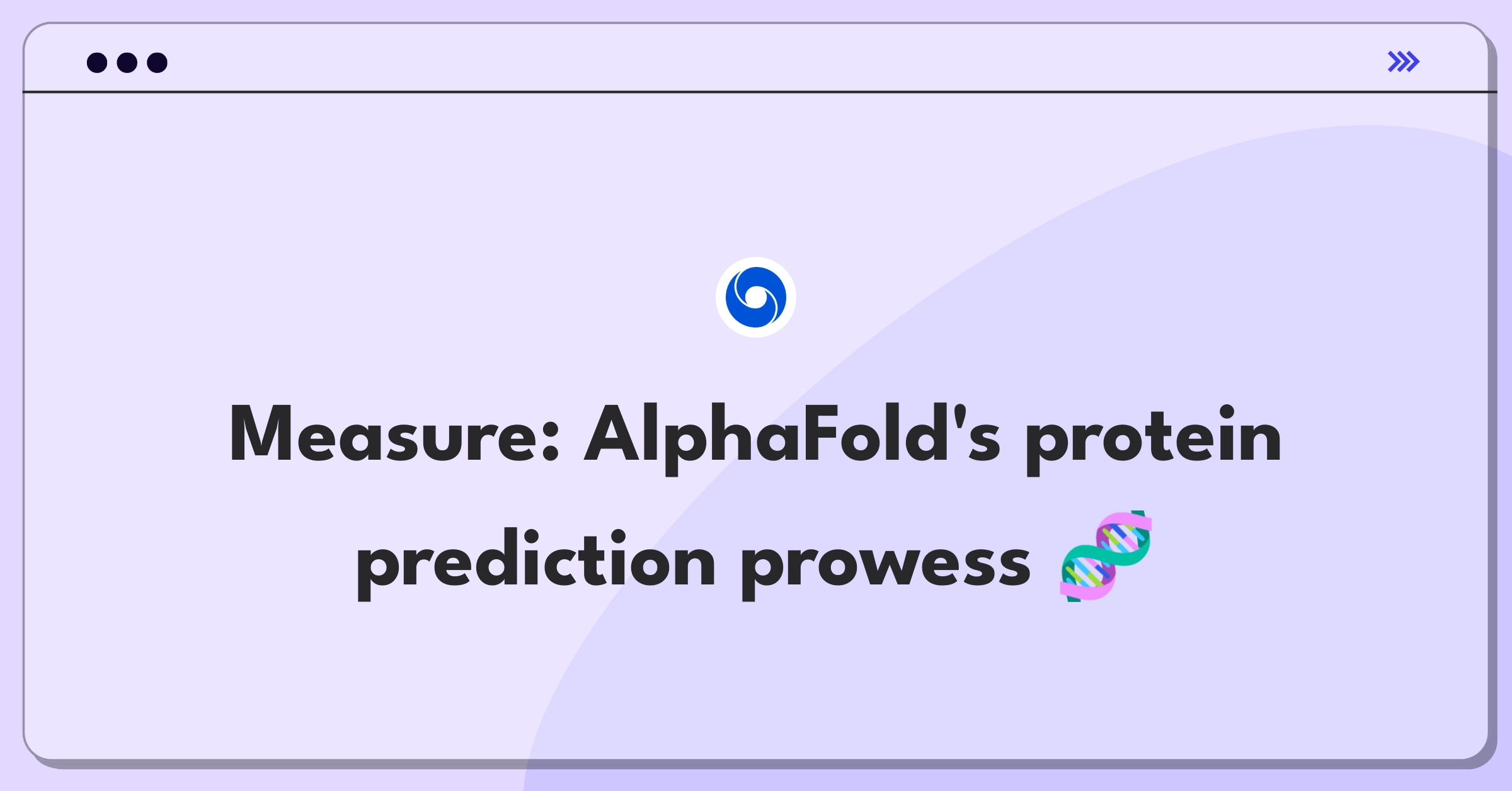 Product Management Analytics Question: Evaluating success metrics for AI-driven protein structure prediction system