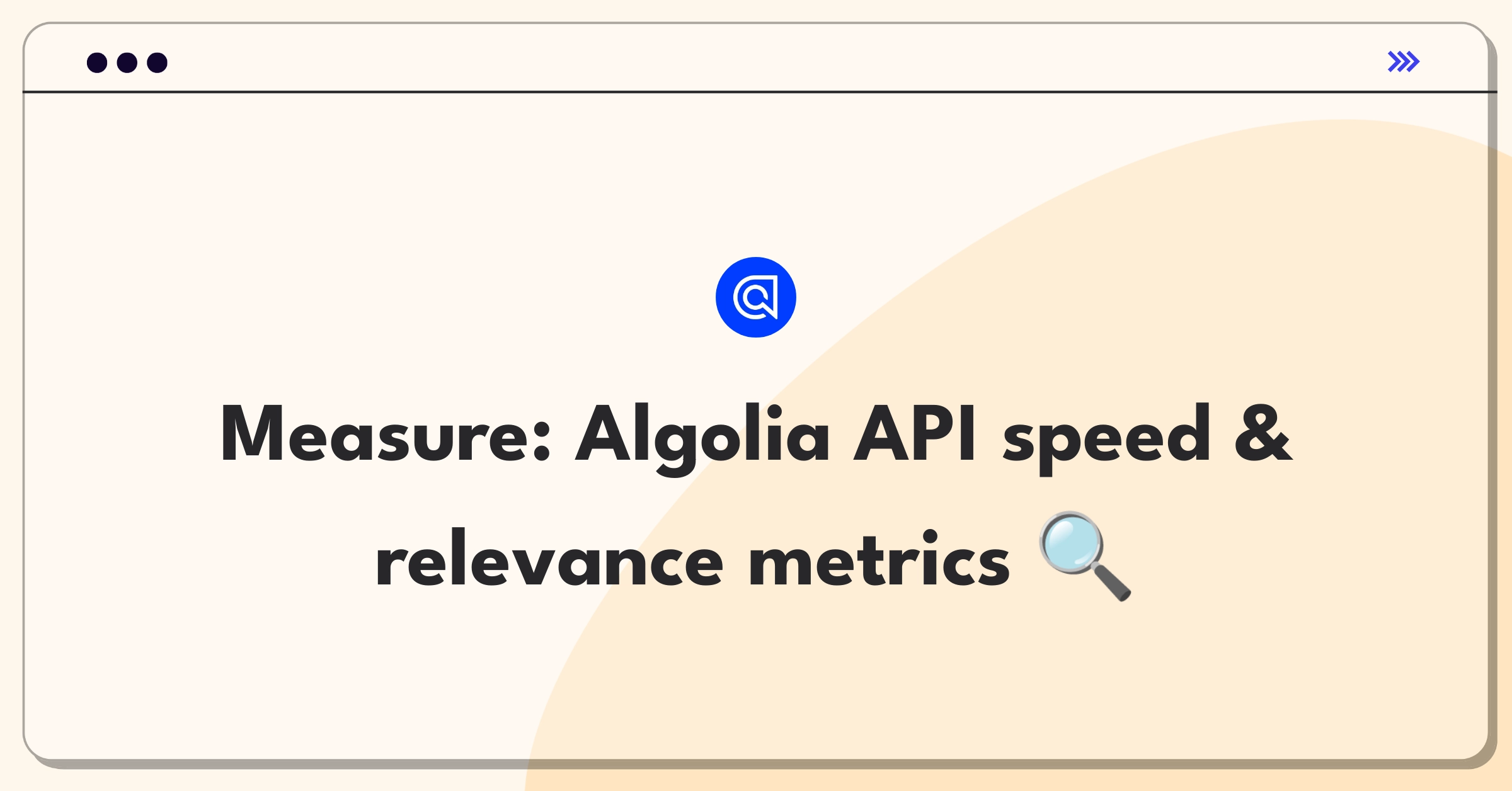 Product Management Analytics Question: Evaluating Algolia API performance metrics for search functionality