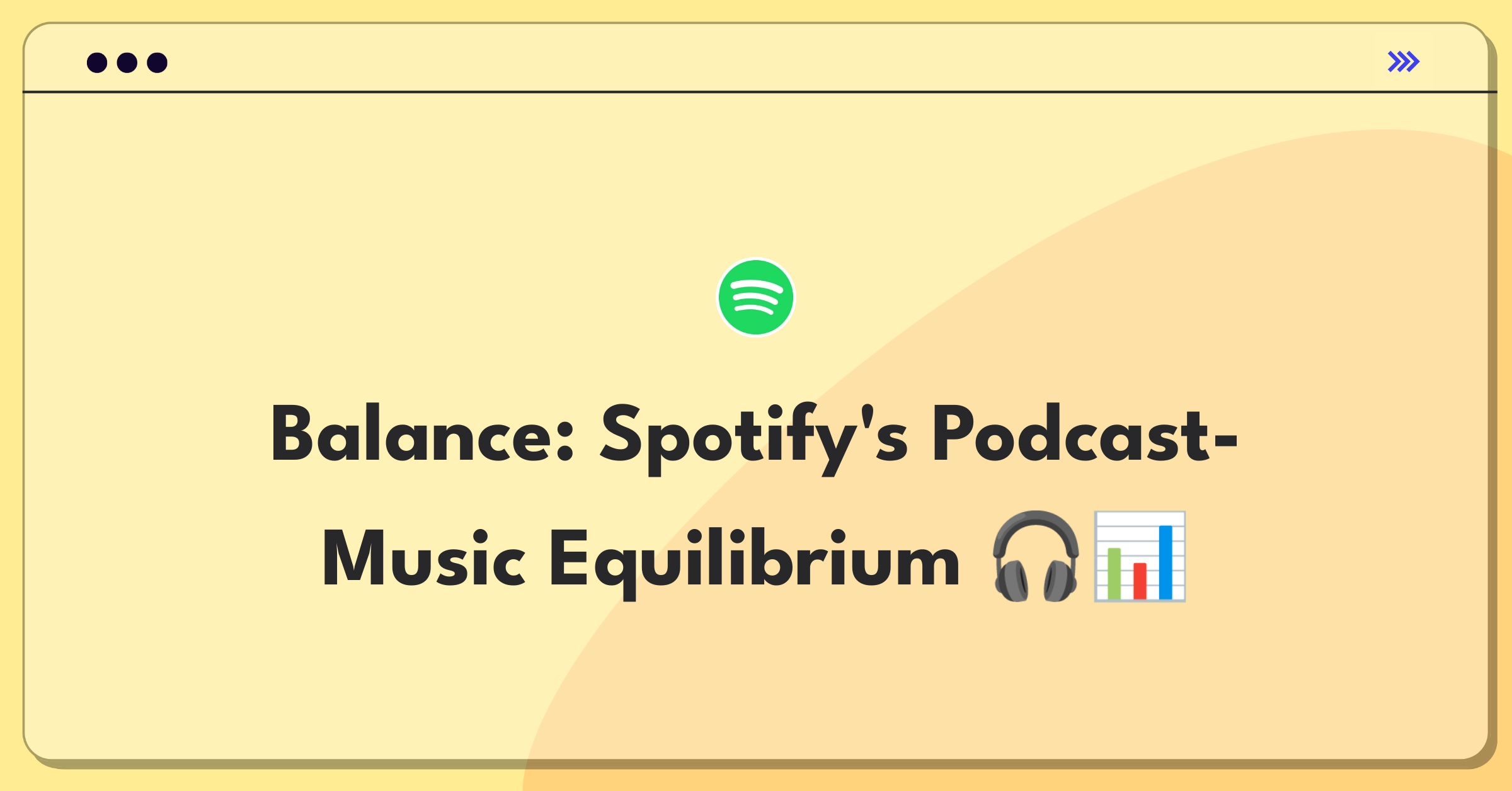 Product Management Trade-off Question: Balancing Spotify's podcast and music content for optimal user engagement