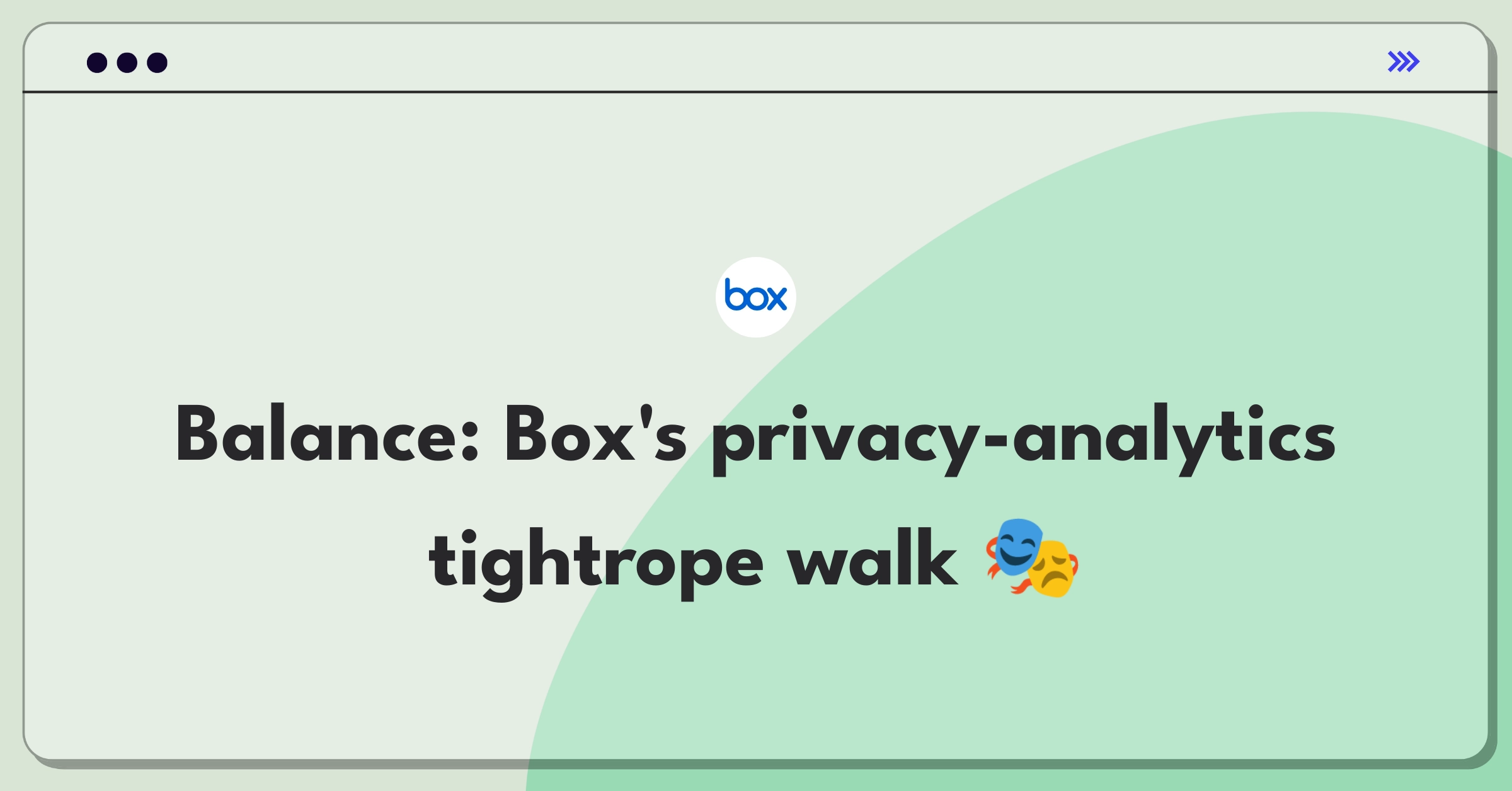 Product Management Trade-Off Question: Balancing user privacy and data analytics for Box's product improvement