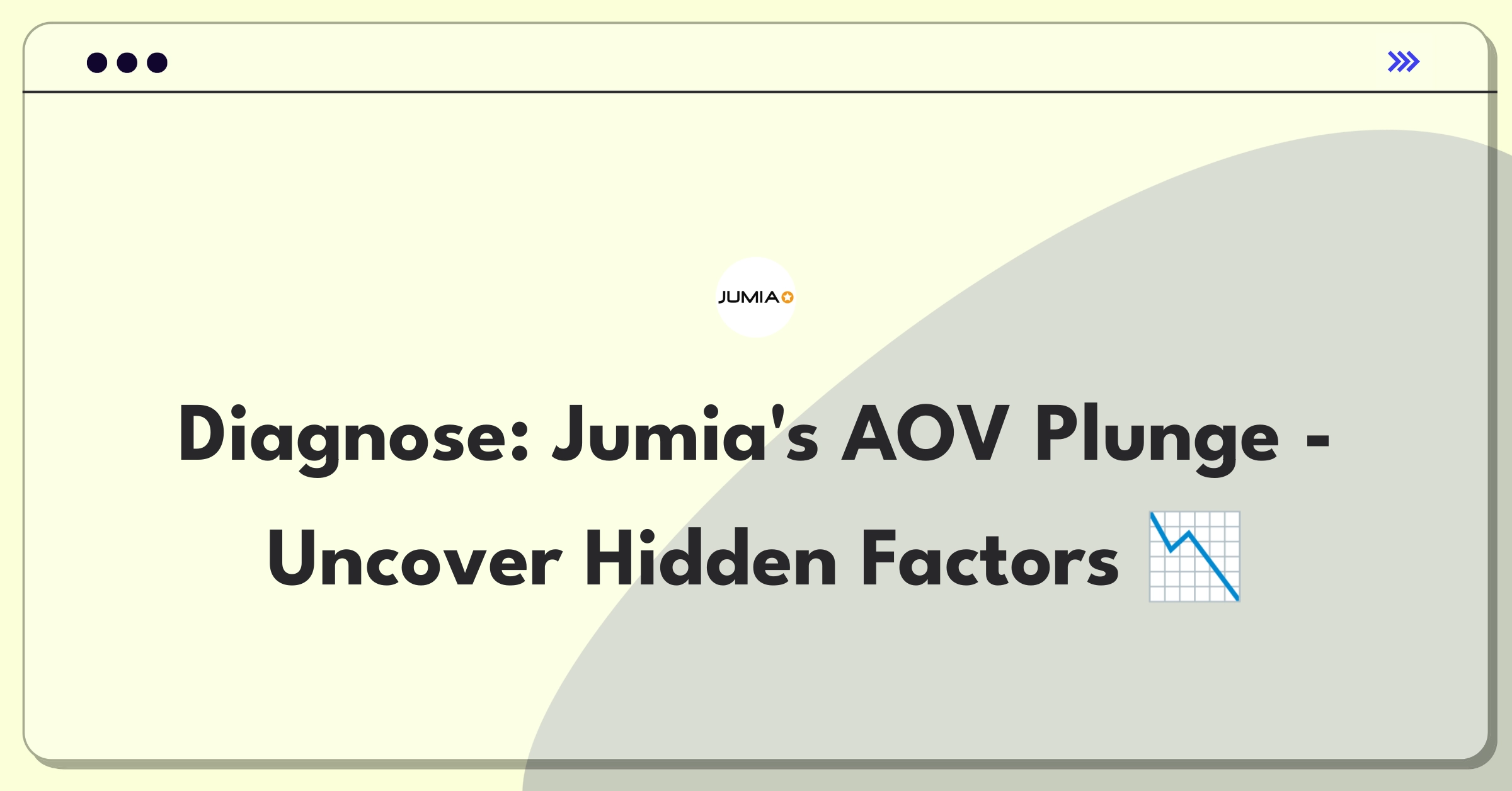 Product Management Root Cause Analysis Question: Investigating sudden drop in average order value for an e-commerce platform