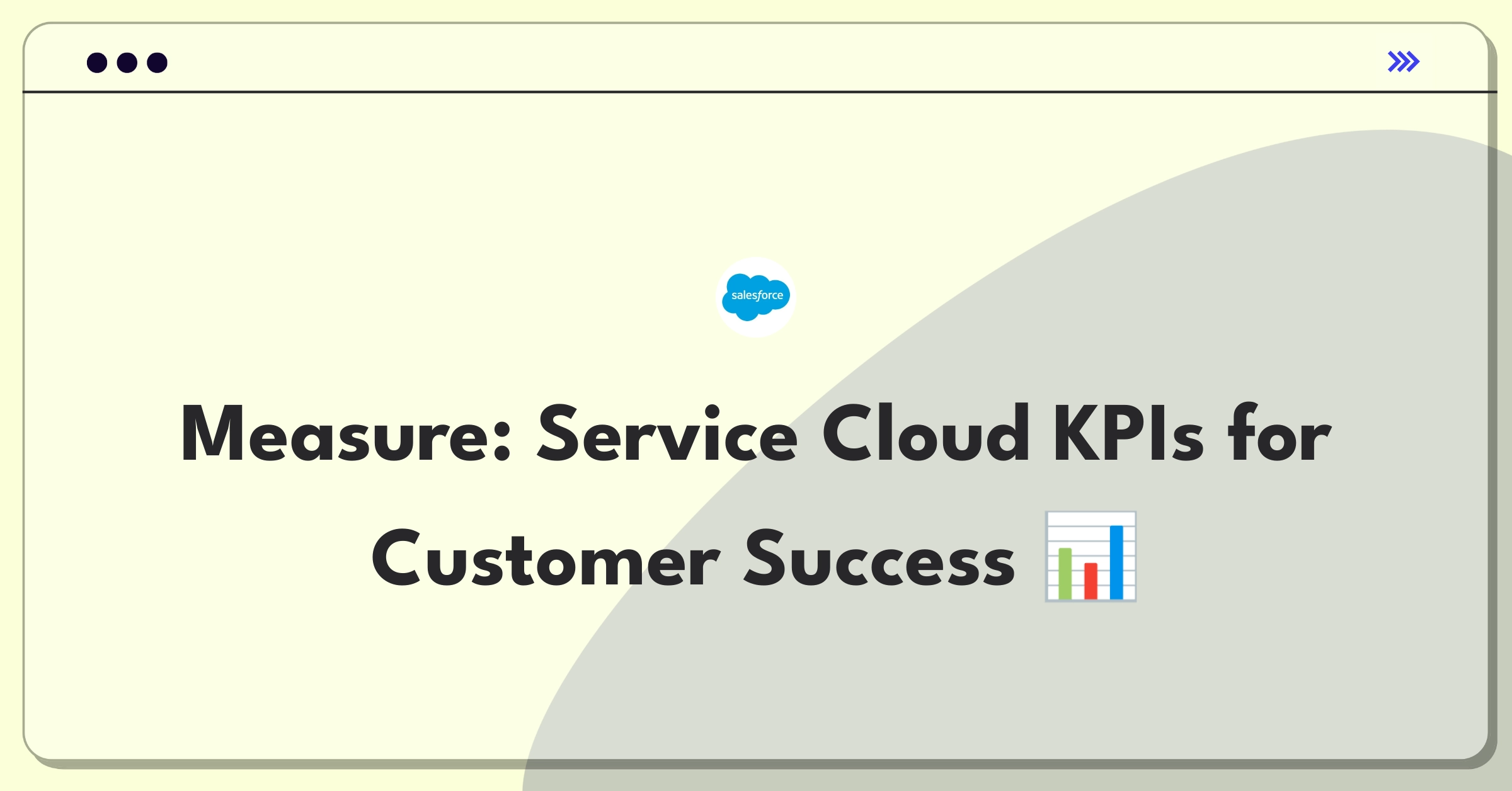 Product Management Analytics Question: Salesforce Service Cloud success metrics evaluation framework