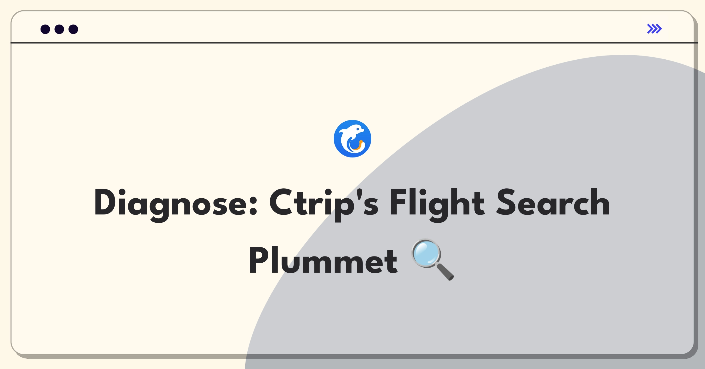 Product Management Root Cause Analysis Question: Investigating sudden drop in Ctrip's flight search volume