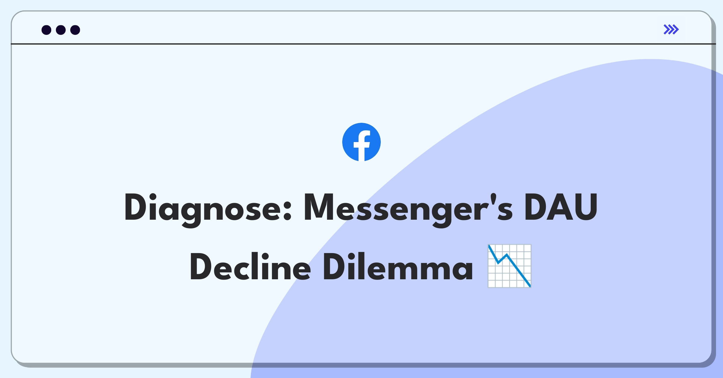 Product Management Root Cause Analysis Question: Investigating sudden drop in Facebook Messenger daily active users