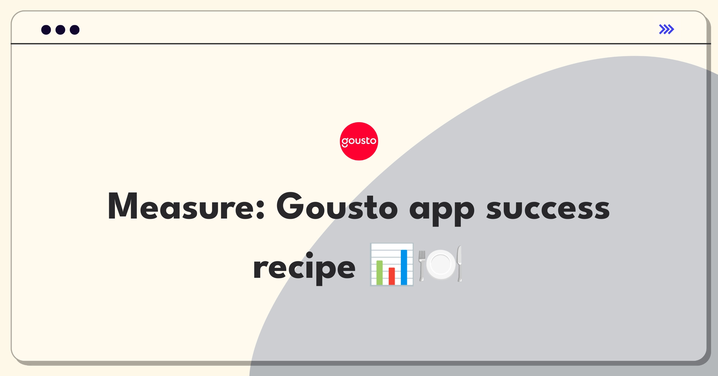 Product Management Analytics Question: Defining success metrics for Gousto's meal planning mobile app